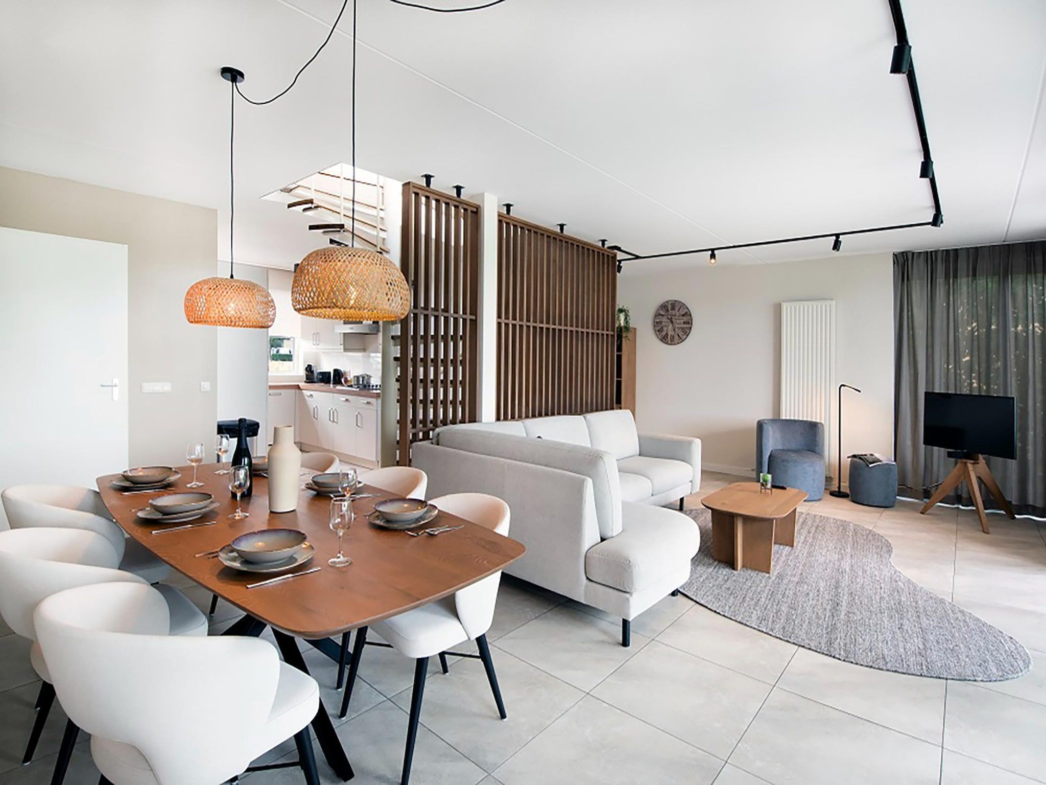 De woonkamer van VIP Waterzicht 2-4 persoons in Heel