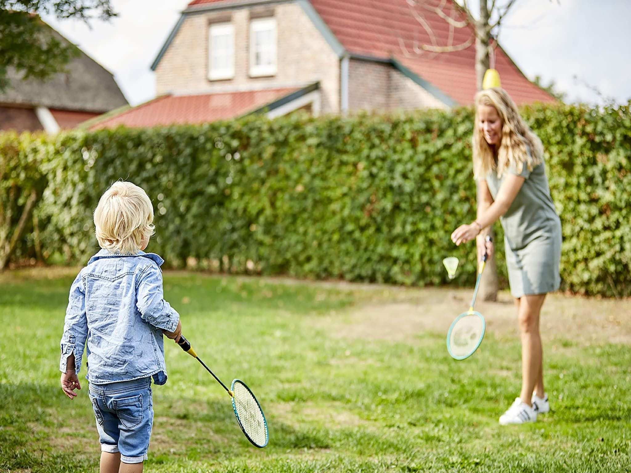 De tuin van Buitenhof De Leistert 2 in Roggel