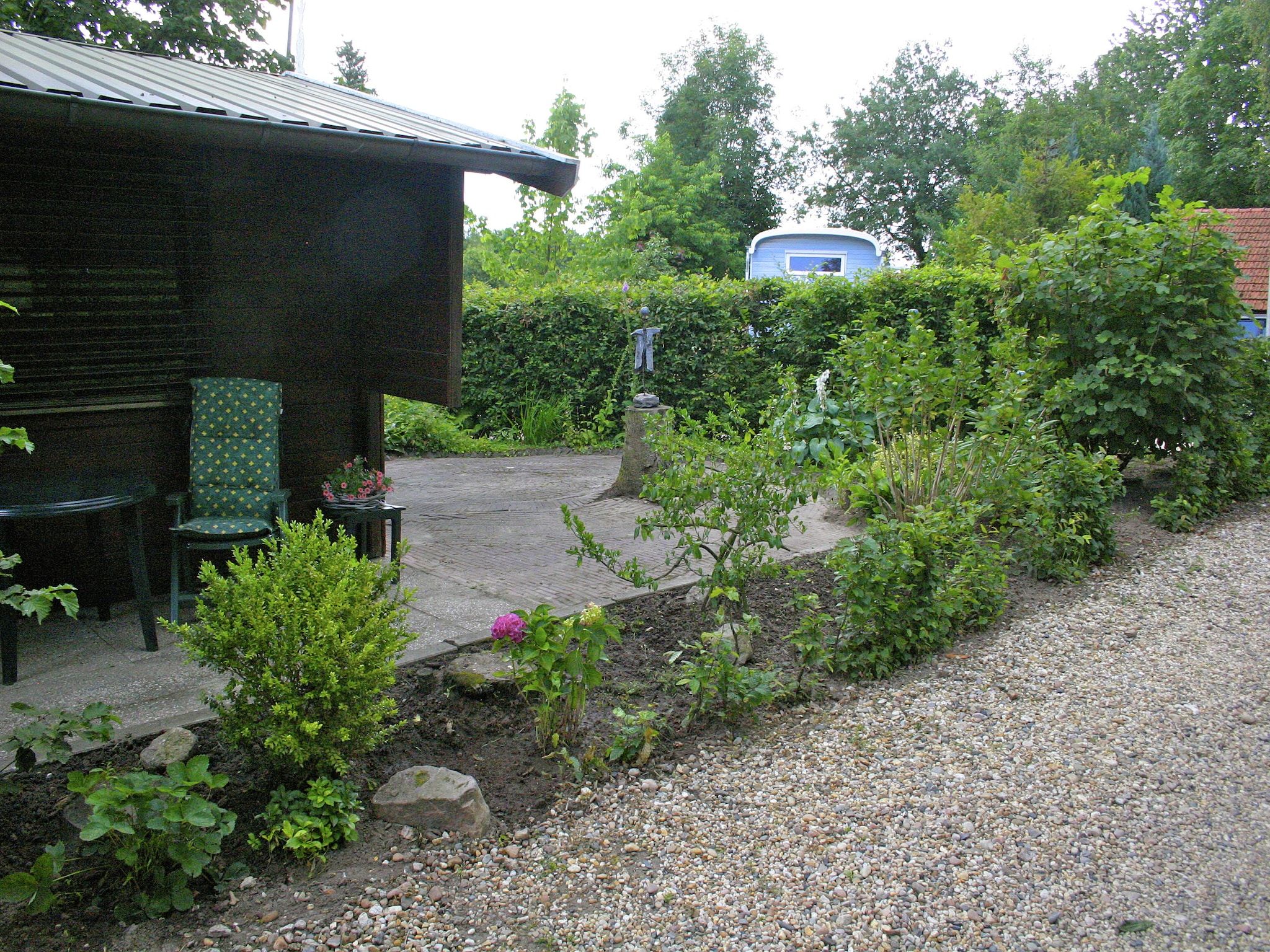 De tuin van Chaletpark Kuiperberg 1 in Ootmarsum