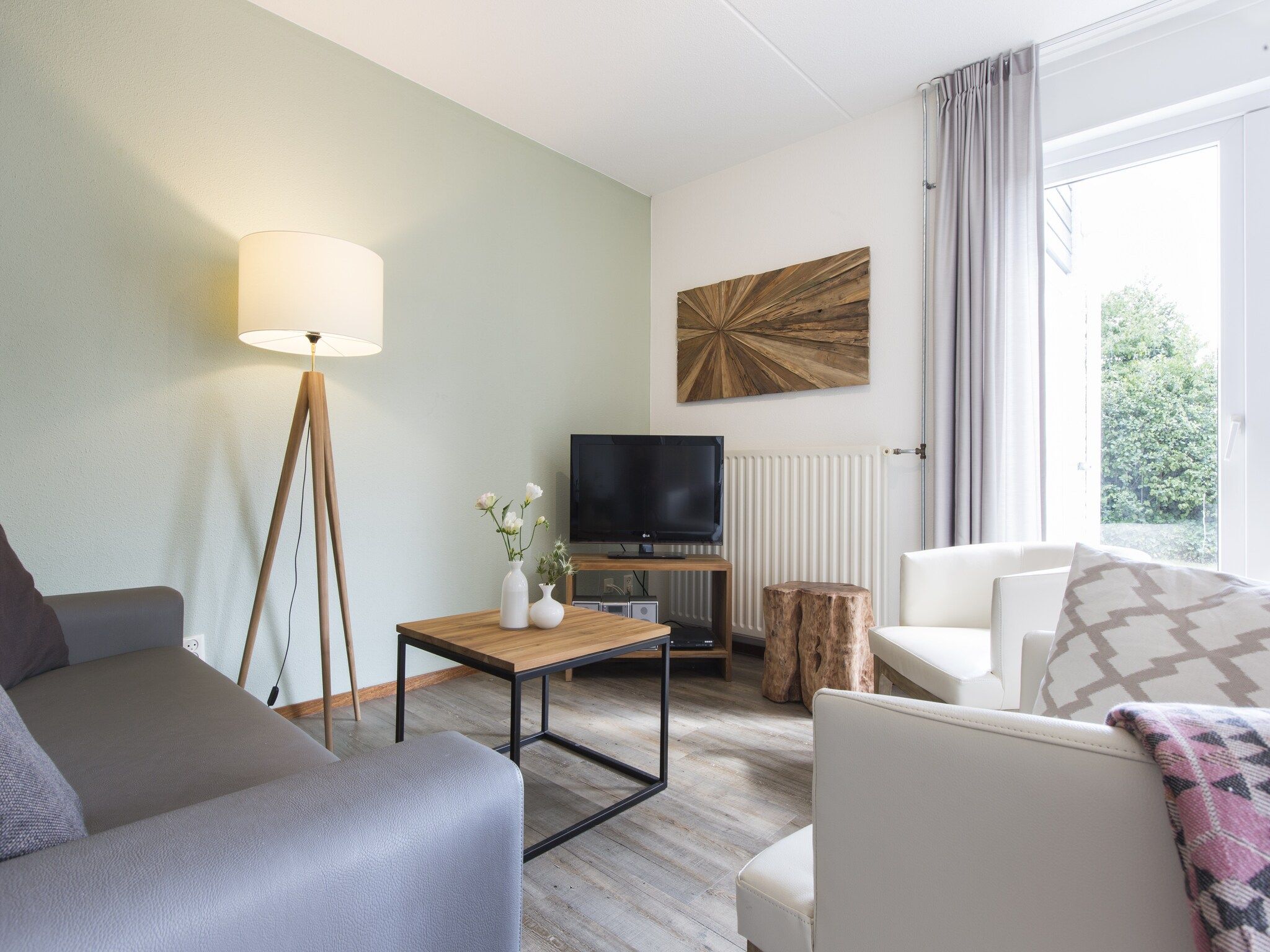 De woonkamer van Resort Arcen 12 in Arcen