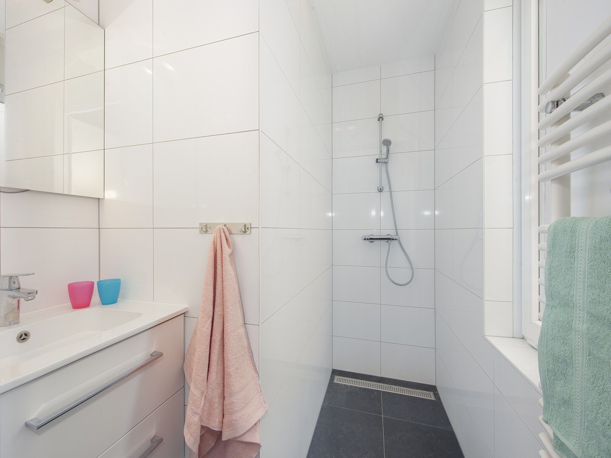 De badkamer van Resort Arcen 12 in Arcen