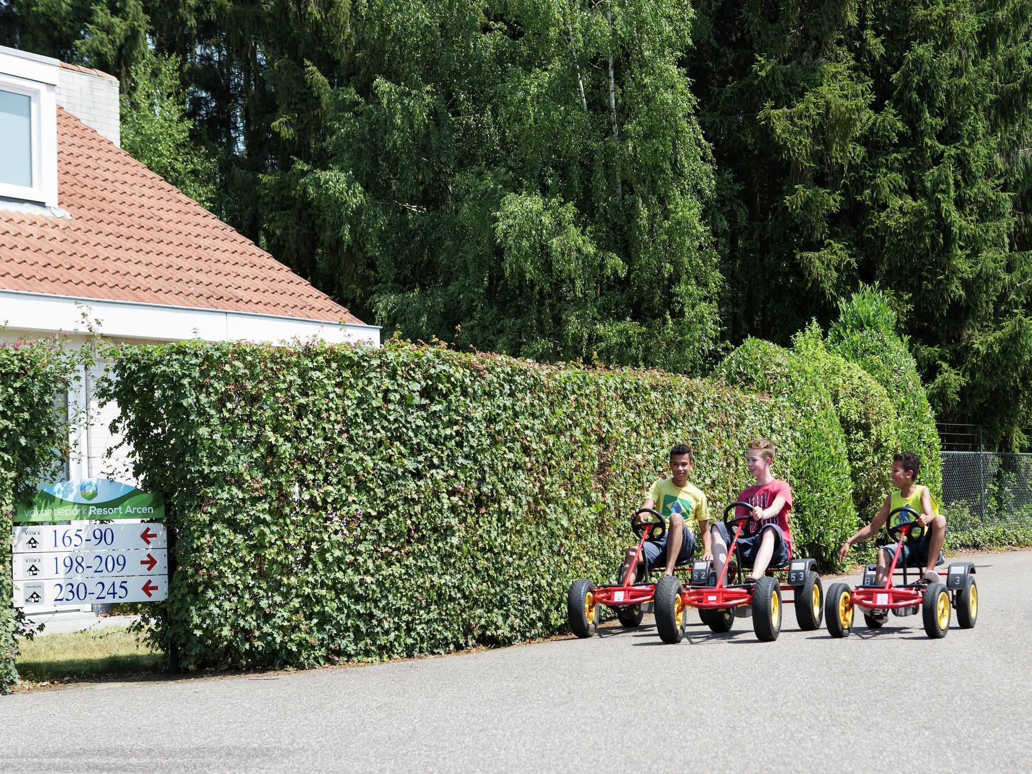 Parkfaciliteiten bij Resort Arcen 1 in Arcen