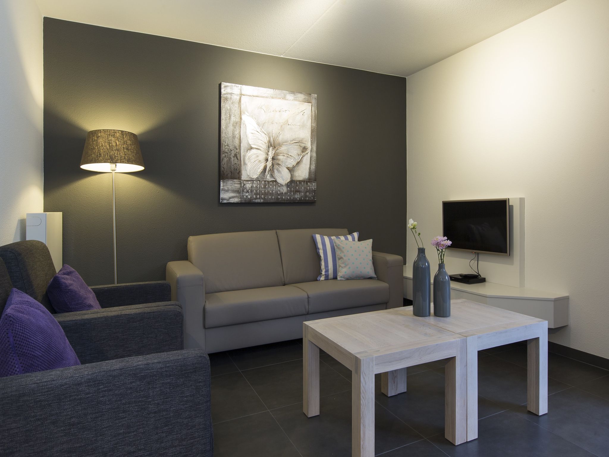 De woonkamer van Resort Arcen 14 in Arcen