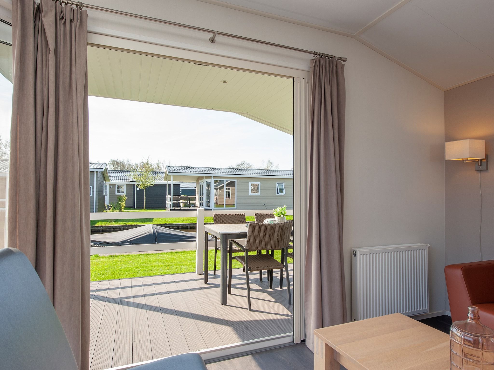 Het uitzicht vanaf Vakantiepark Giethoorn 3 in Giethoorn