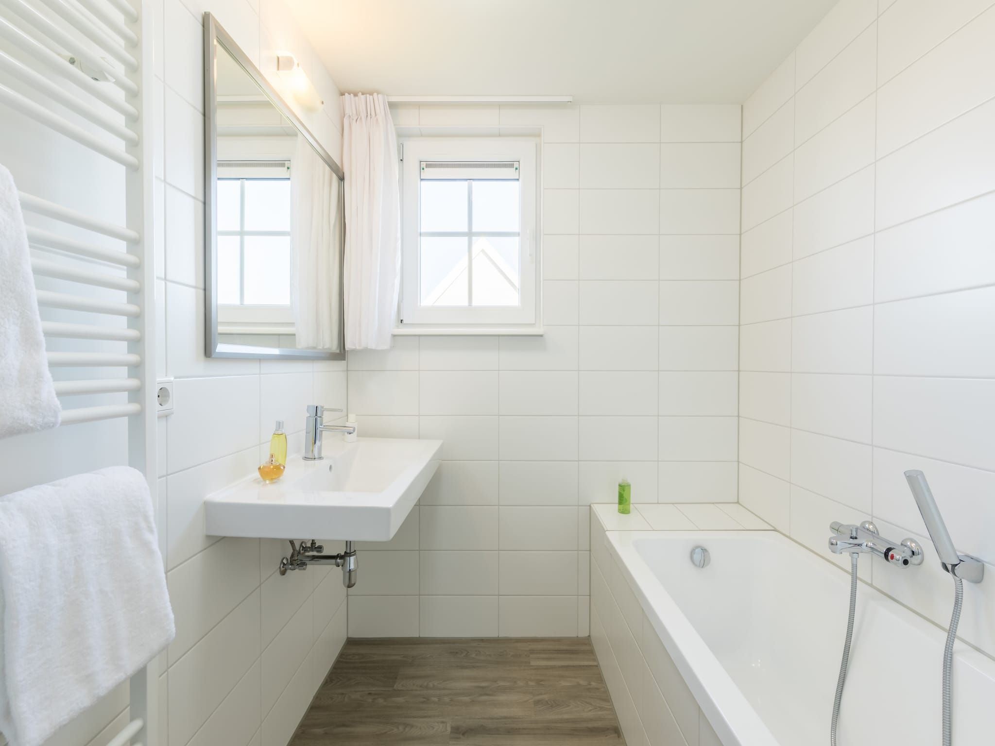 De badkamer van Résidence Klein Vink 1 in Arcen