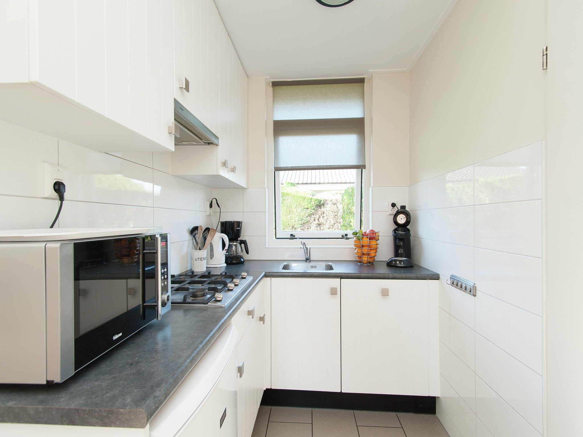 De keuken van Bungalowpark de Gouden Spar 2 in Noordwijk