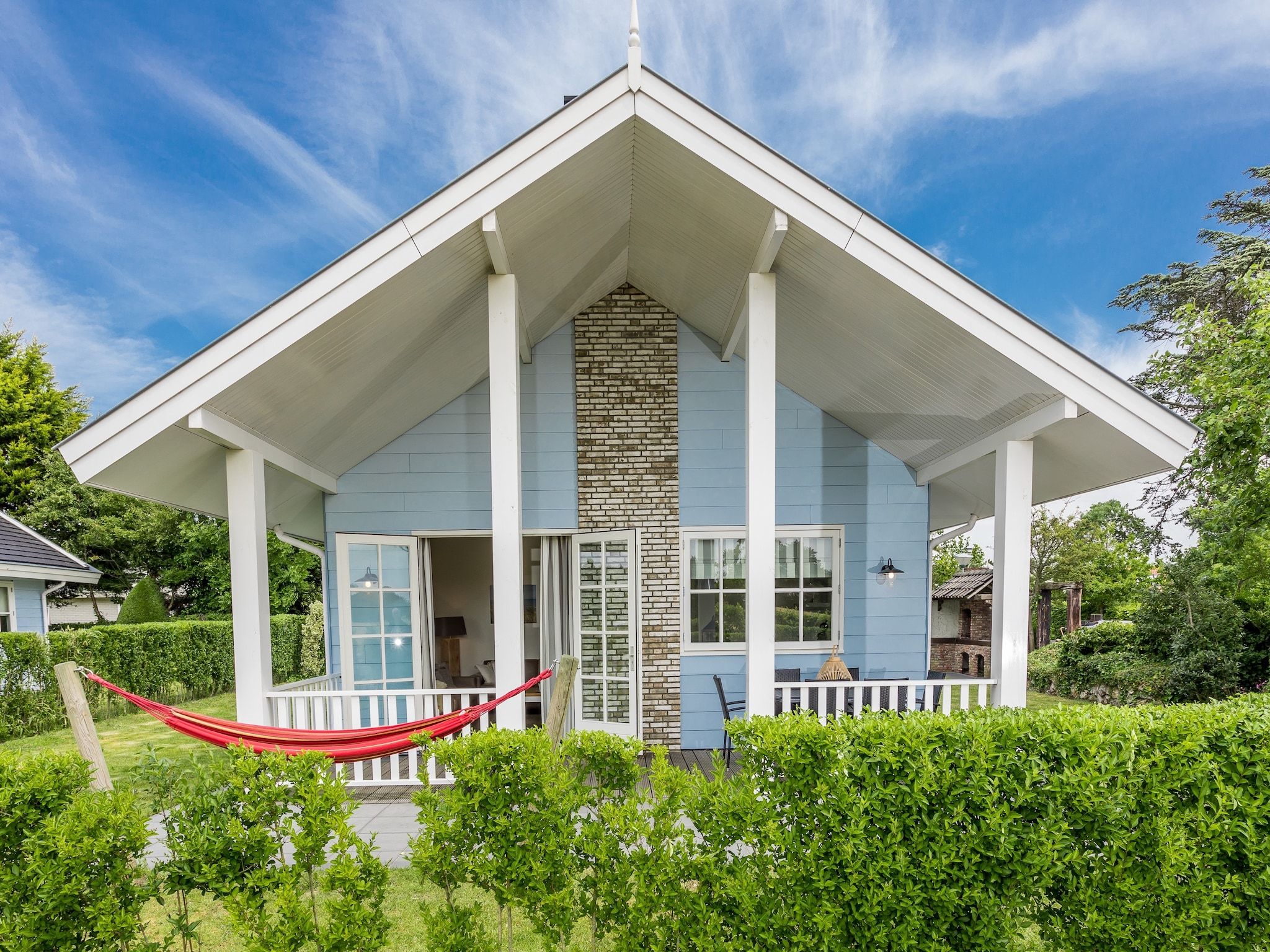 De buitenkant van Bungalowpark de Gouden Spar 3 in Noordwijk