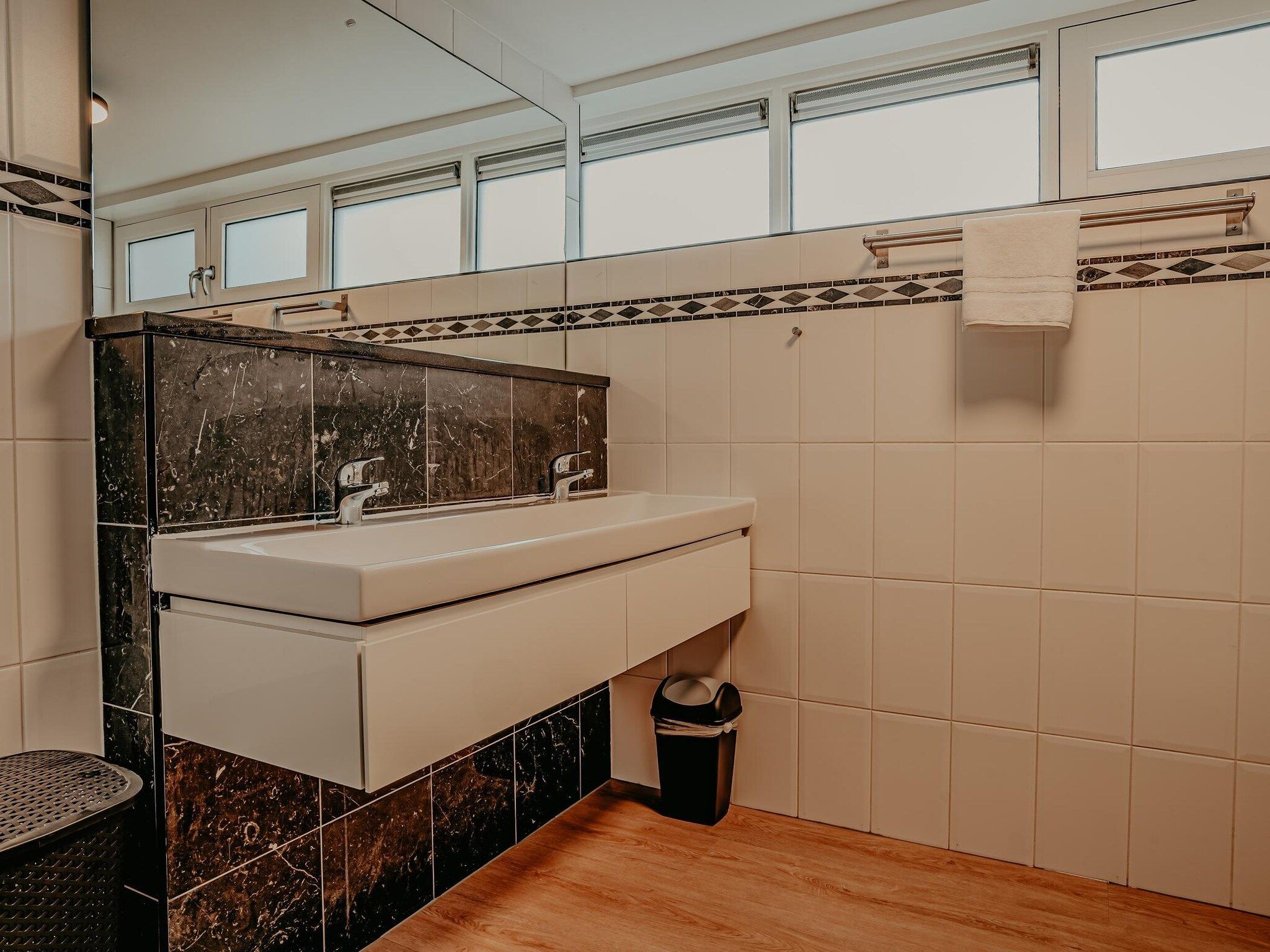 De badkamer van Waterpark de Meerparel 5 in Uitgeest