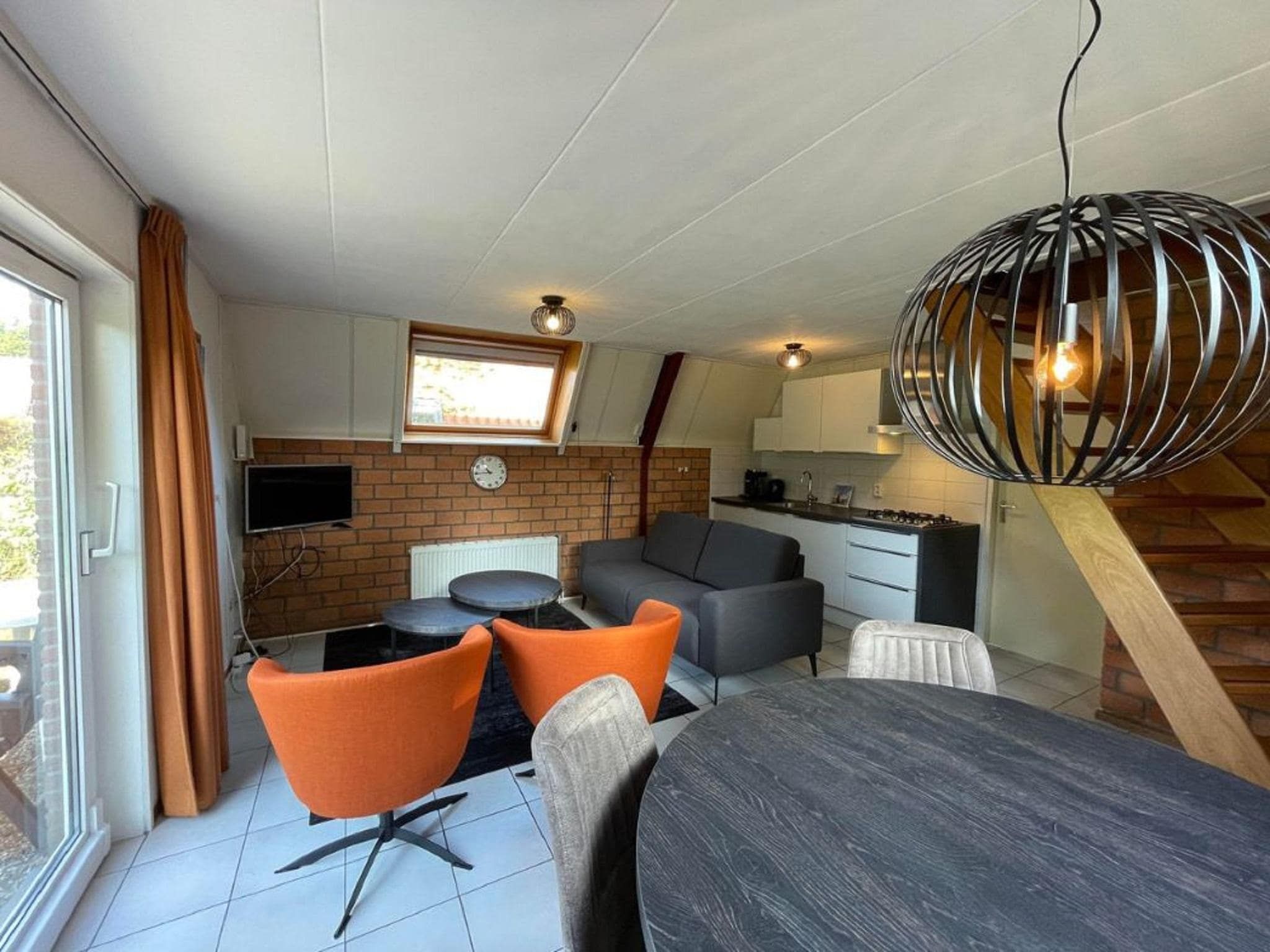 De woonkamer van Landgoed Eysinga State 3 in Sint Nicolaasga