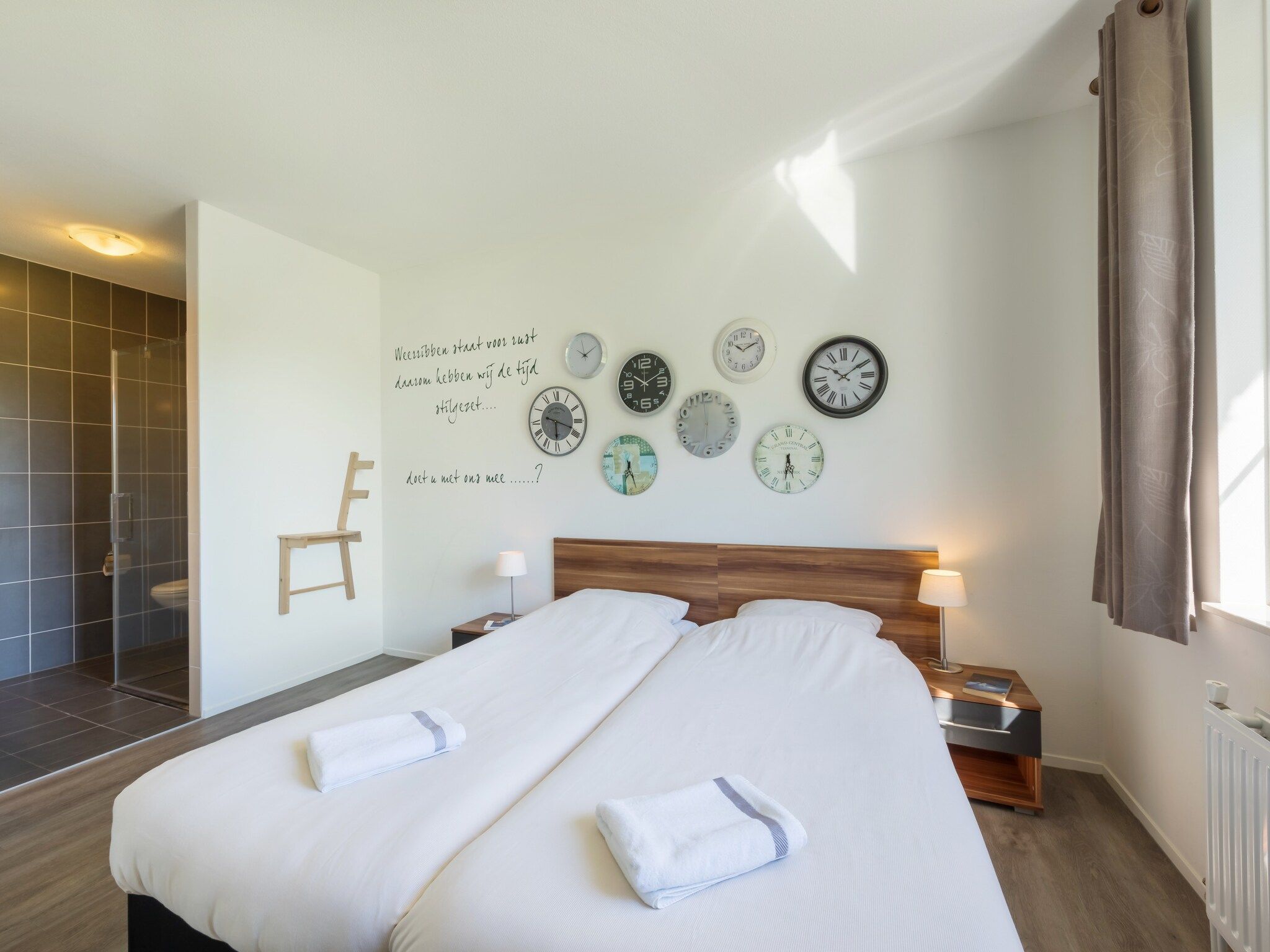 Een slaapkamer van Résidence de Weerribben 1 in Paasloo