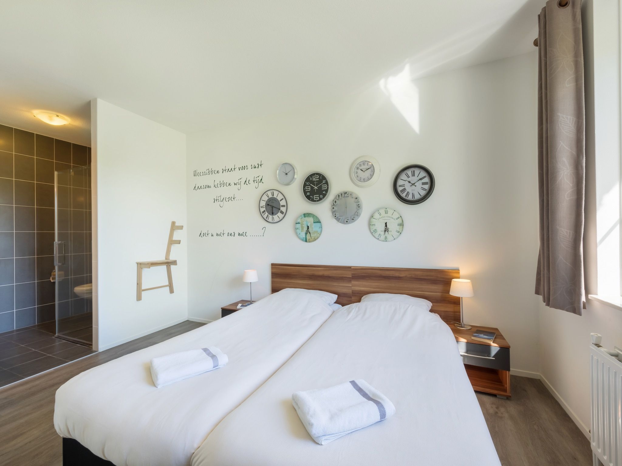 Een slaapkamer van Résidence de Weerribben 3 in Paasloo