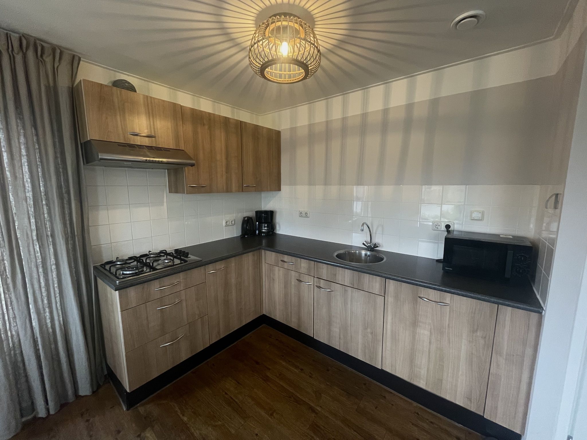 De keuken van Vakantiepark Eigen Wijze 3 in Bant