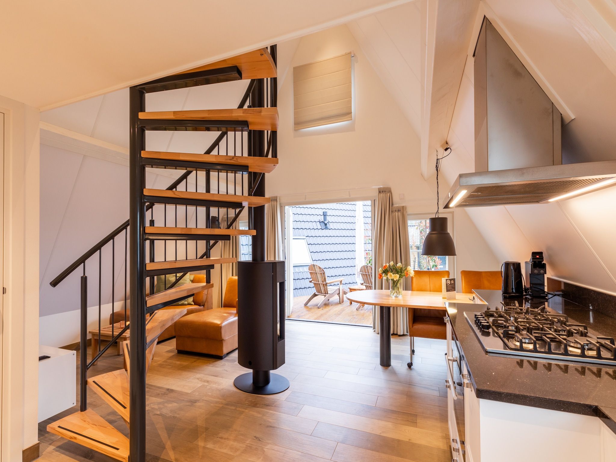 De woonkamer van Hof van Salland 1 in Hellendoorn