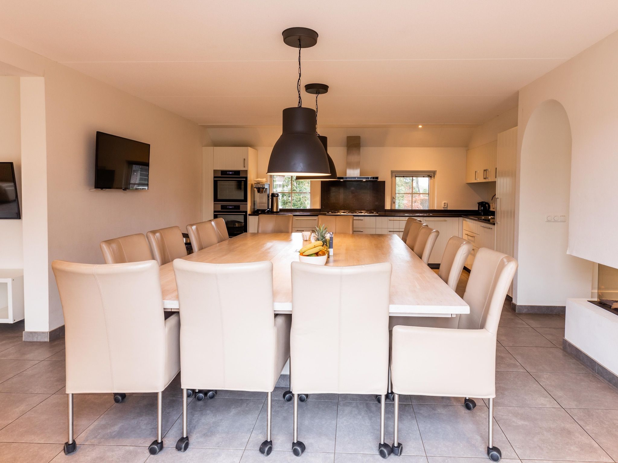 De eetkamer van Hof van Salland 7 in Hellendoorn