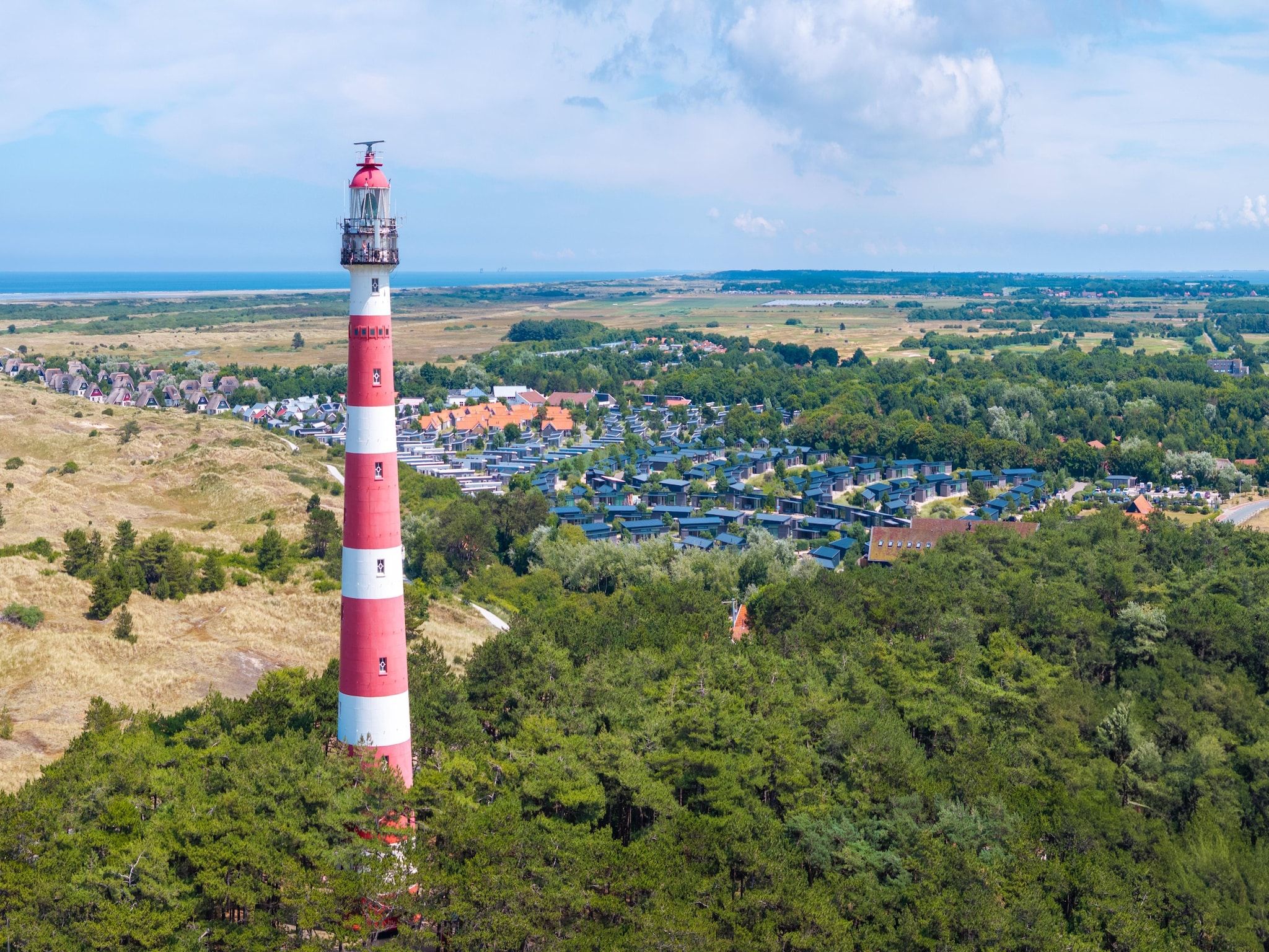 Parkfaciliteiten bij Vakantiepark Boomhiemke 3 in Hollum