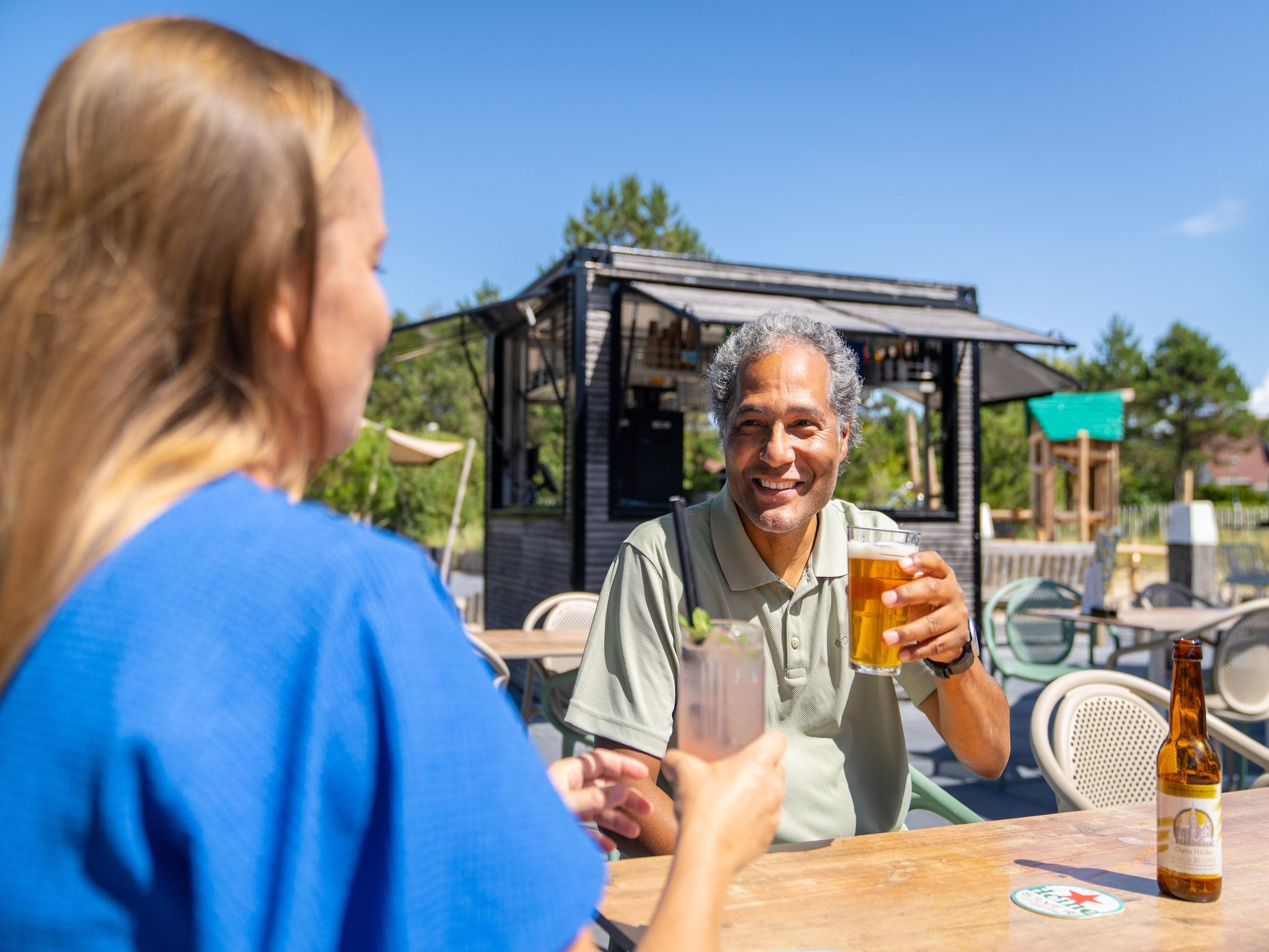 Parkfaciliteiten bij Vakantiepark Boomhiemke 10 in Hollum