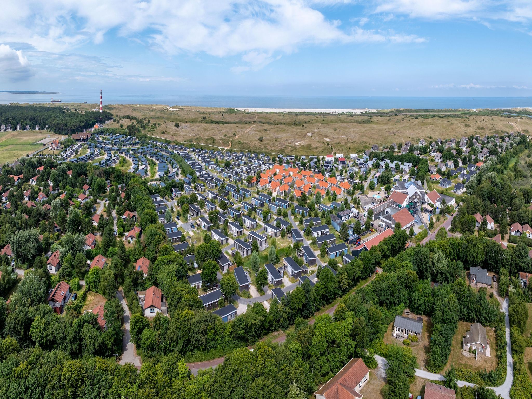 Parkfaciliteiten bij Vakantiepark Boomhiemke 8 in Hollum