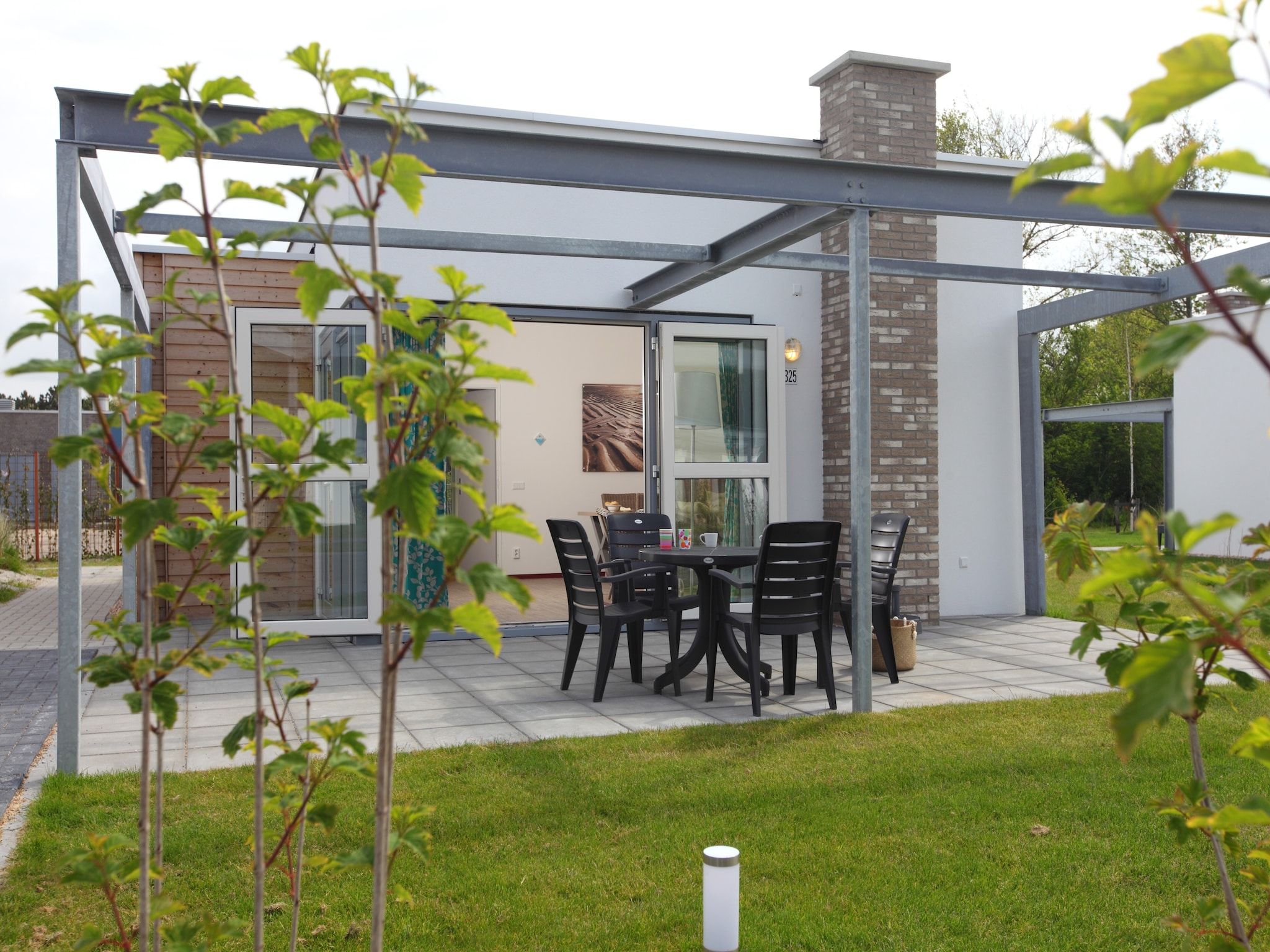 De buitenkant van Kustpark Texel 4 in De Koog