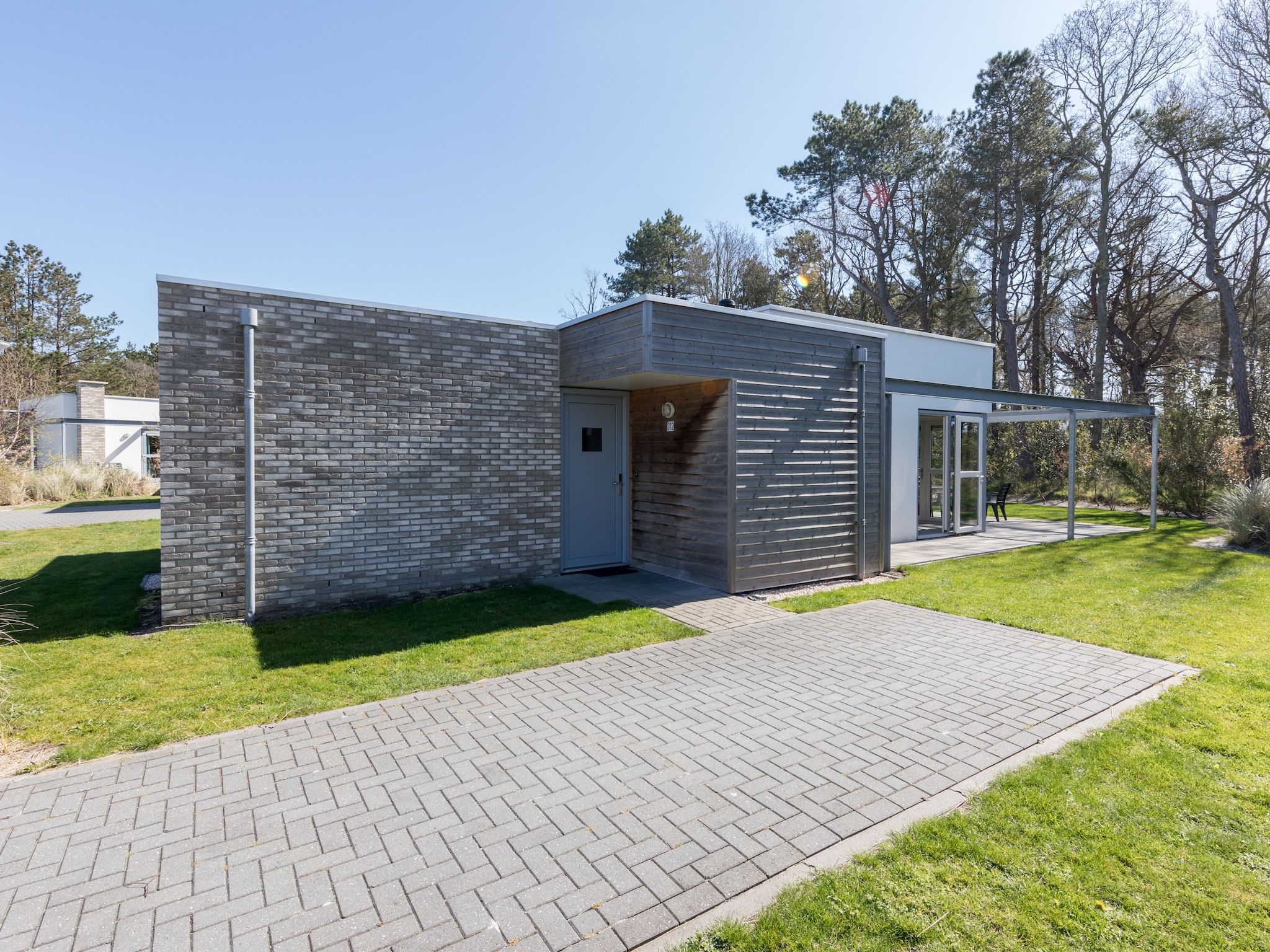 De buitenkant van Kustpark Texel 4 in De Koog