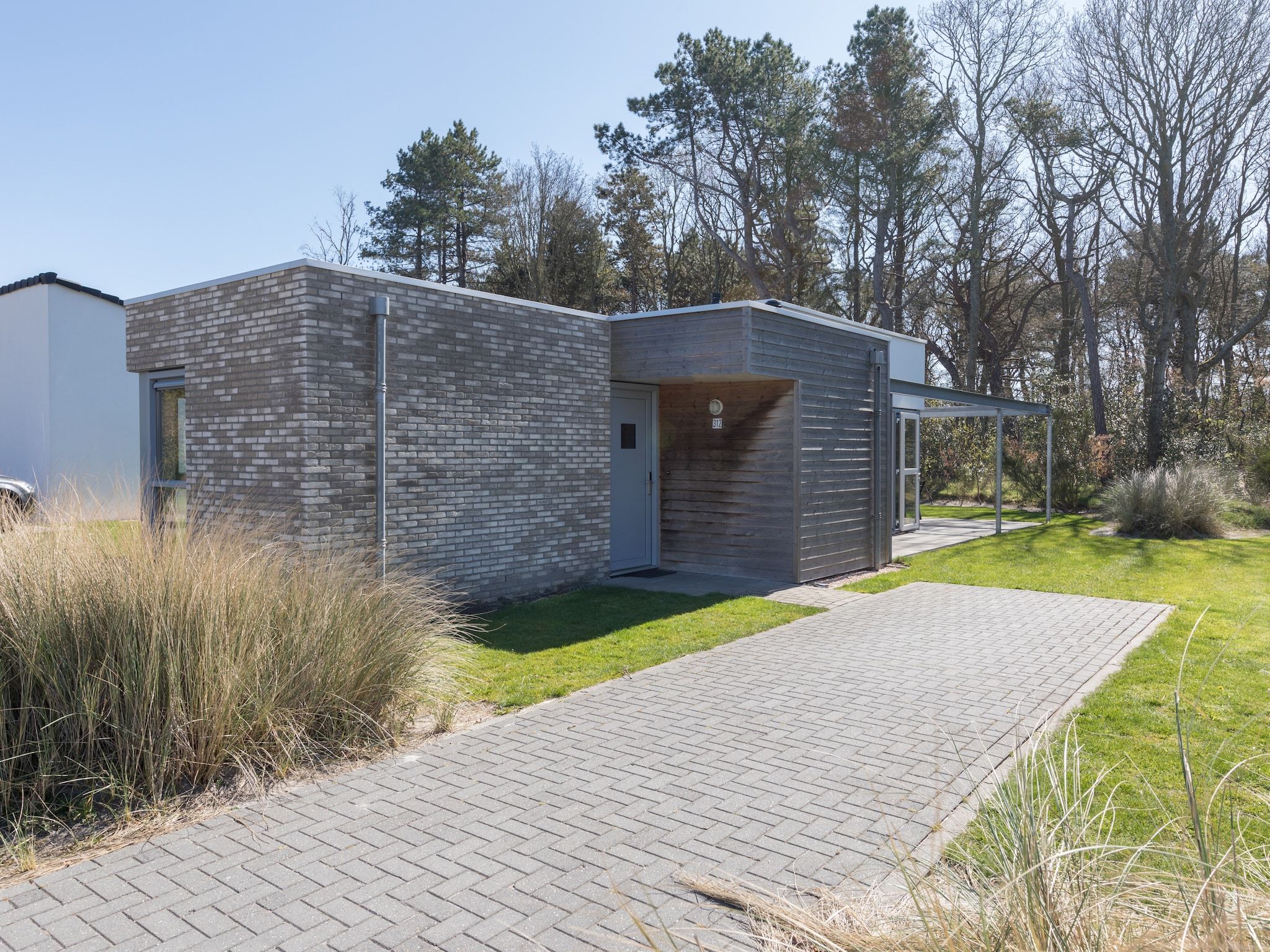 De buitenkant van Kustpark Texel 4 in De Koog
