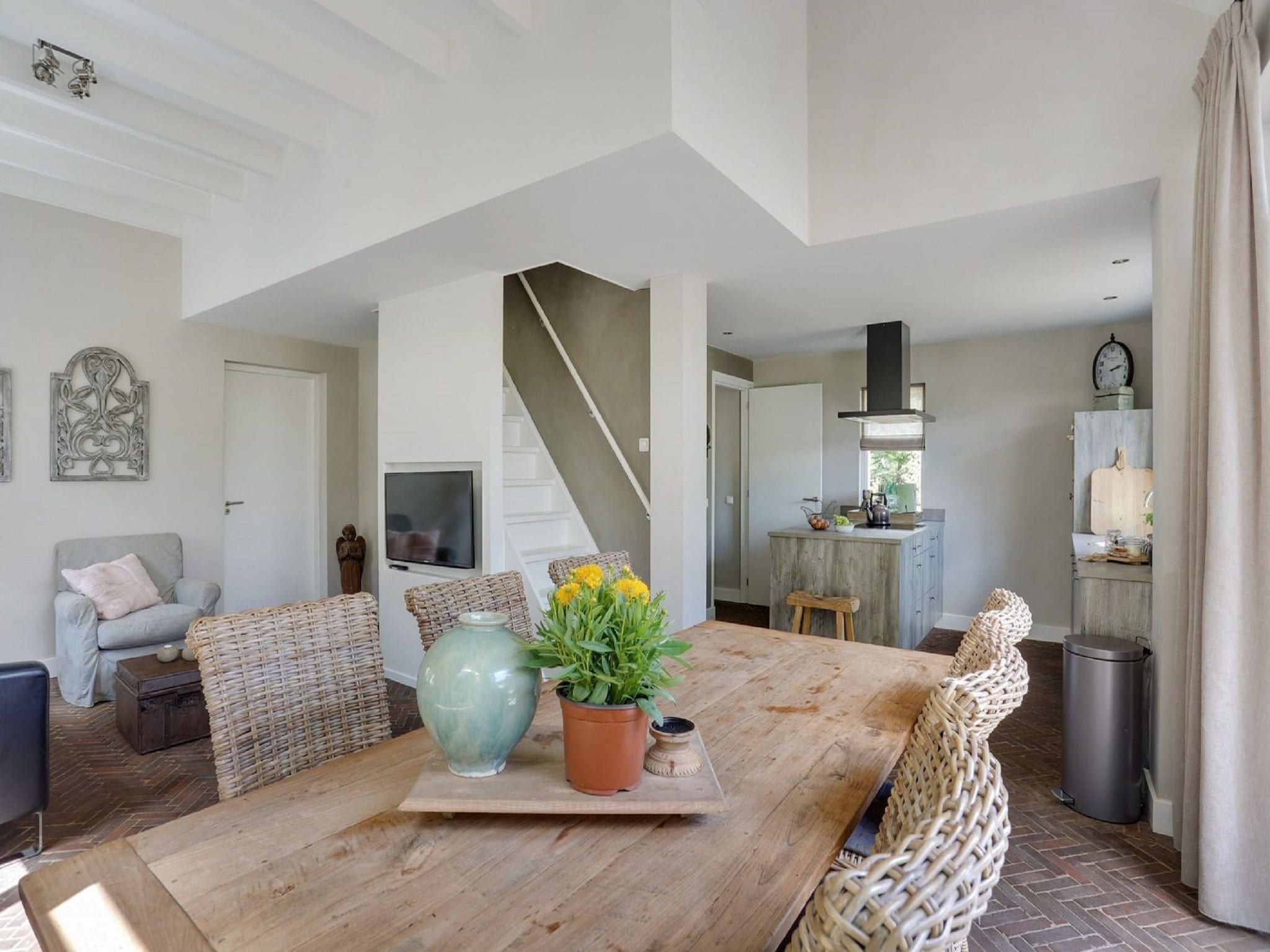 De woonkamer van Vakantiepark Sandberghe 1 in Uden