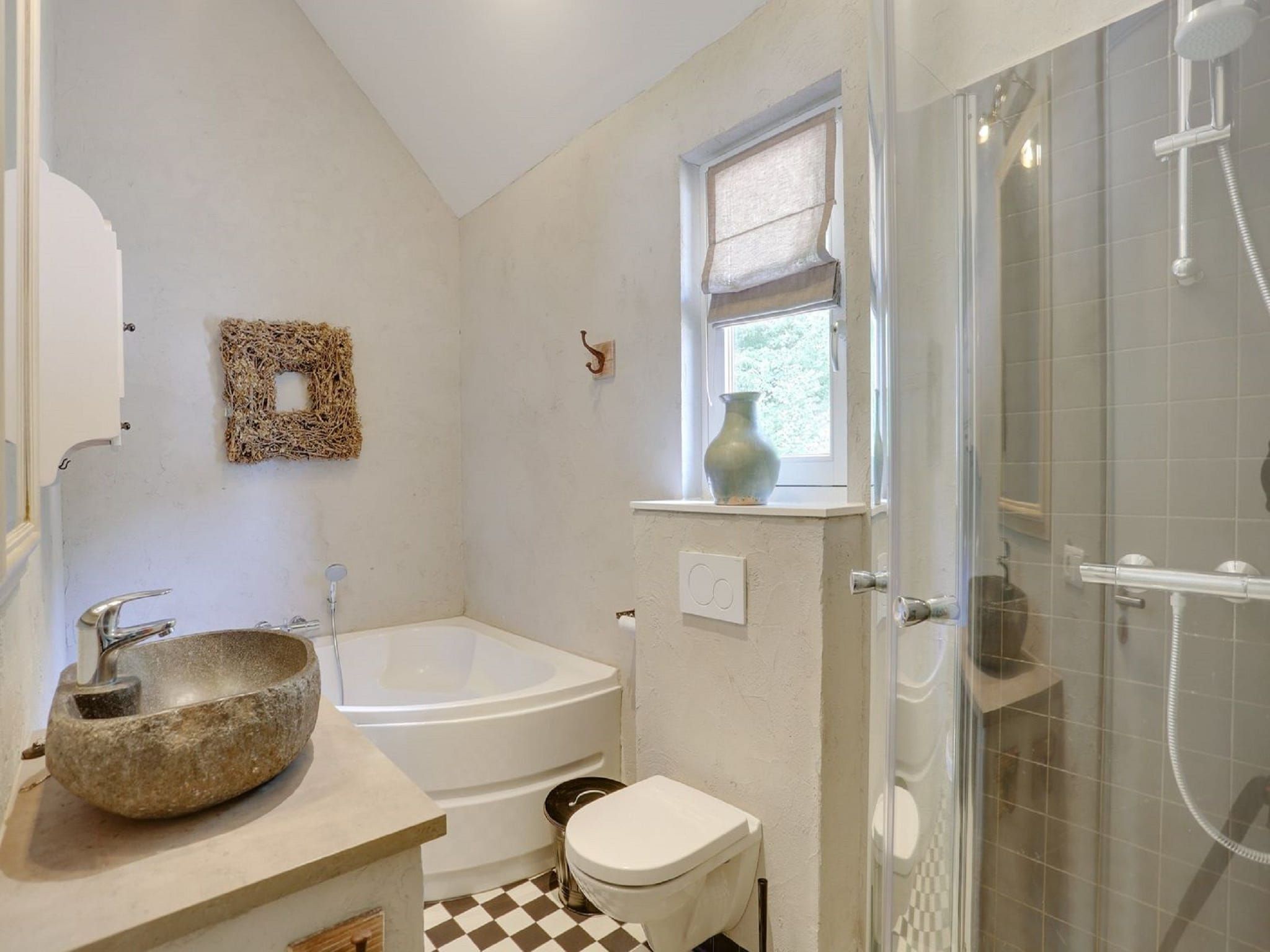 De badkamer van Vakantiepark Sandberghe 1 in Uden