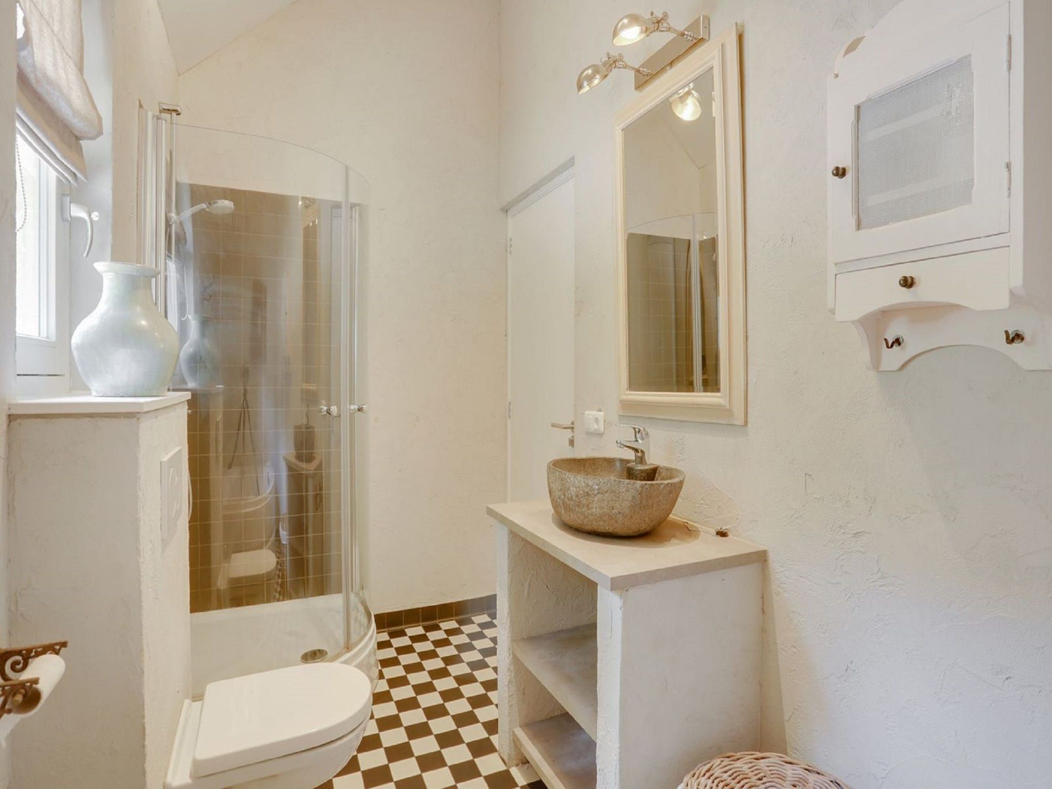 De badkamer van Vakantiepark Sandberghe 1 in Uden