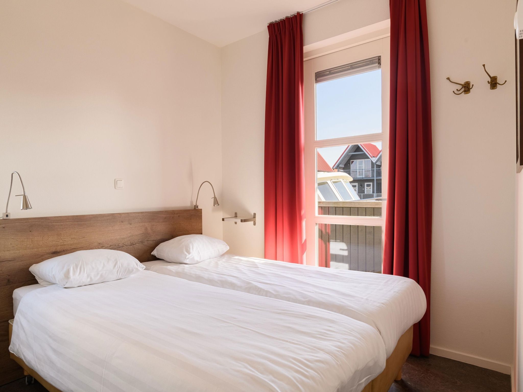 Een slaapkamer van Havenresort Terherne 1 in Terherne