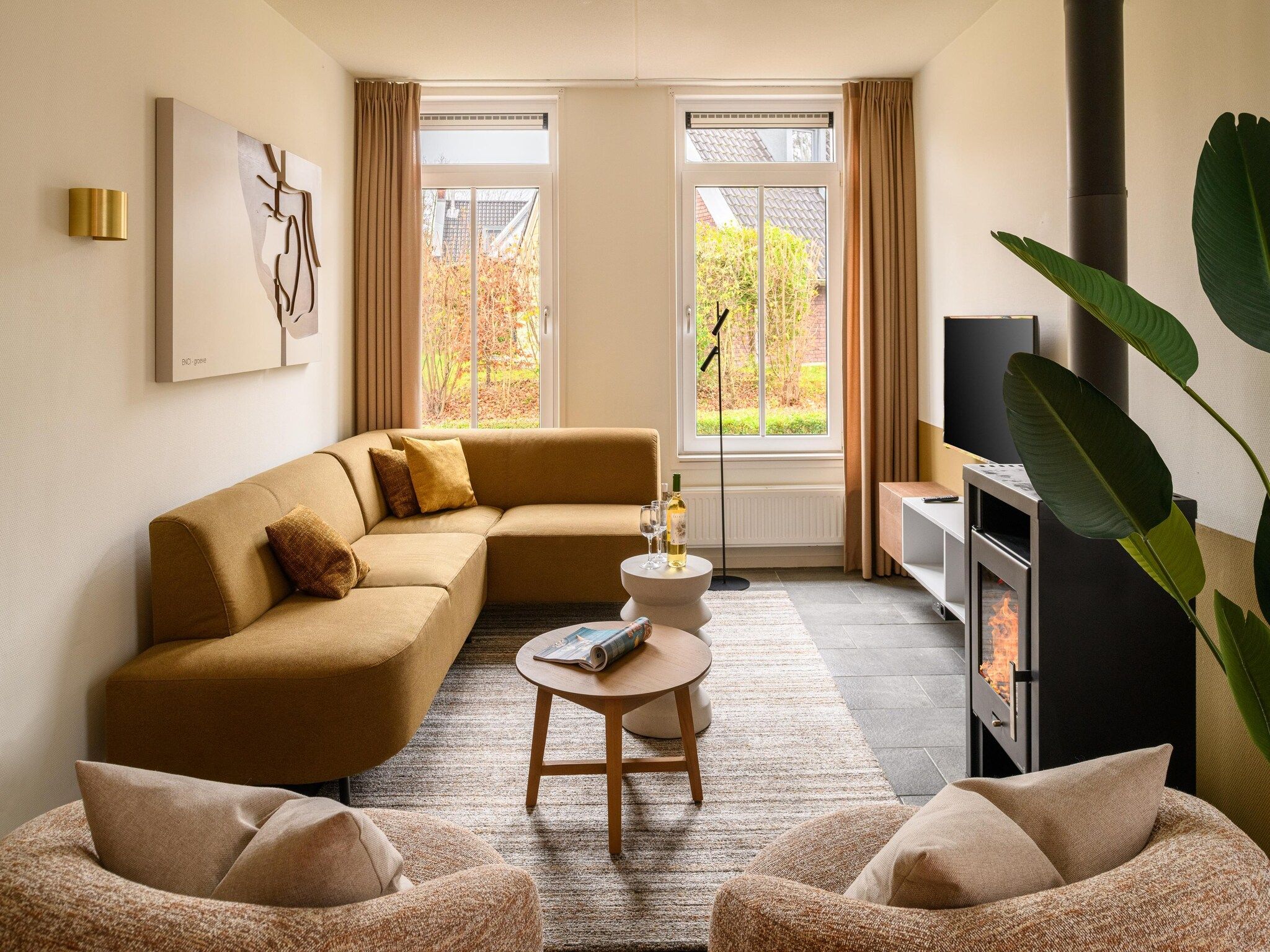 De woonkamer van Resort Maastricht 2 in Maastricht