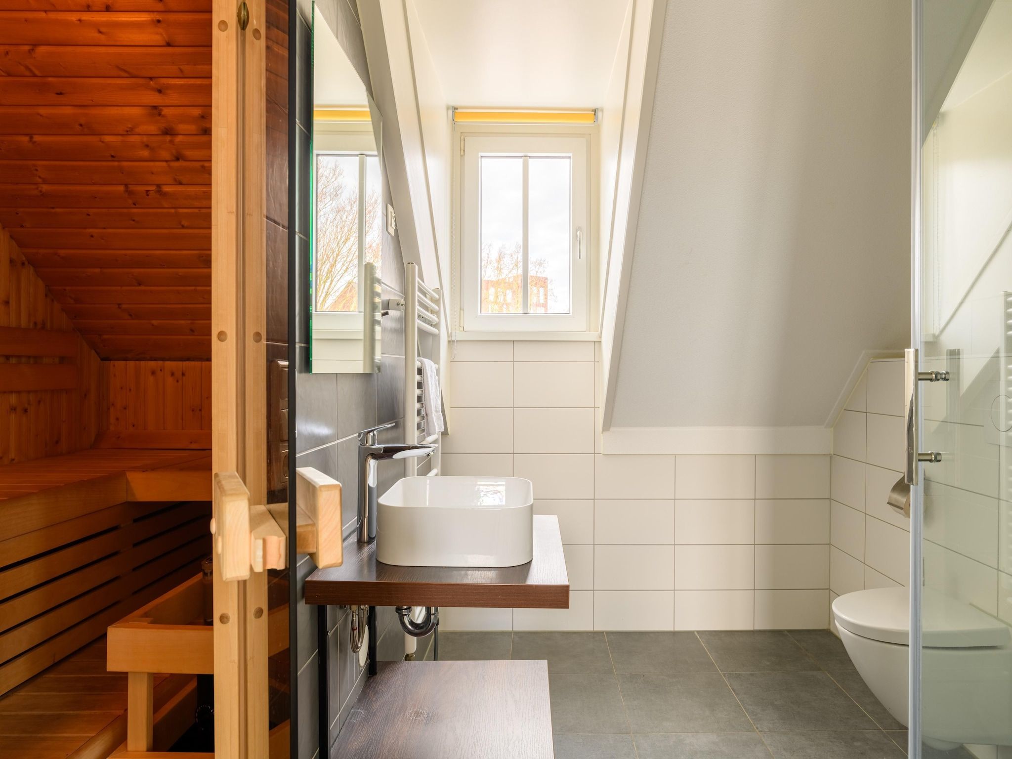 De badkamer van Resort Maastricht 4 in Maastricht