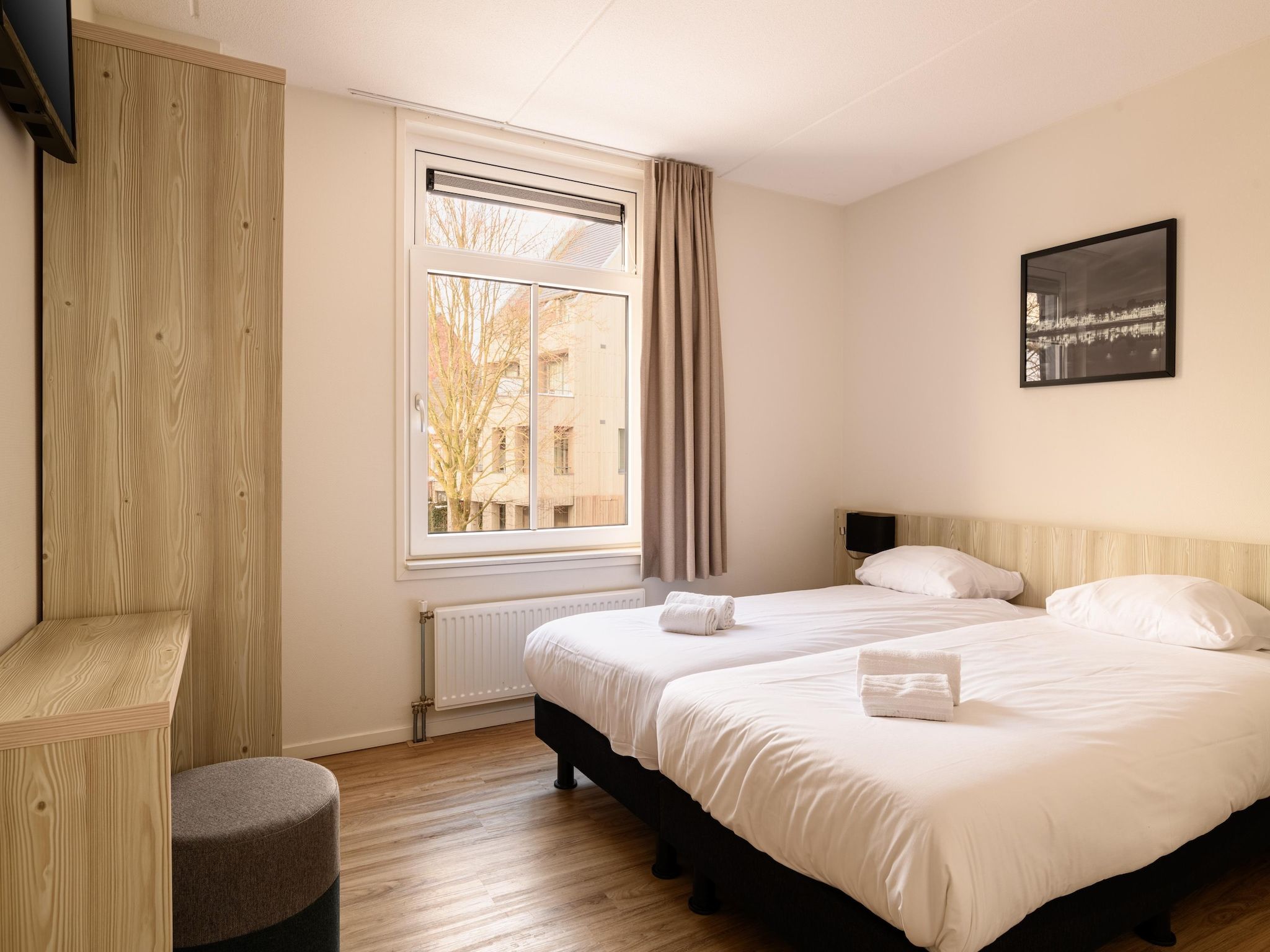 Een slaapkamer van Resort Maastricht 4 in Maastricht
