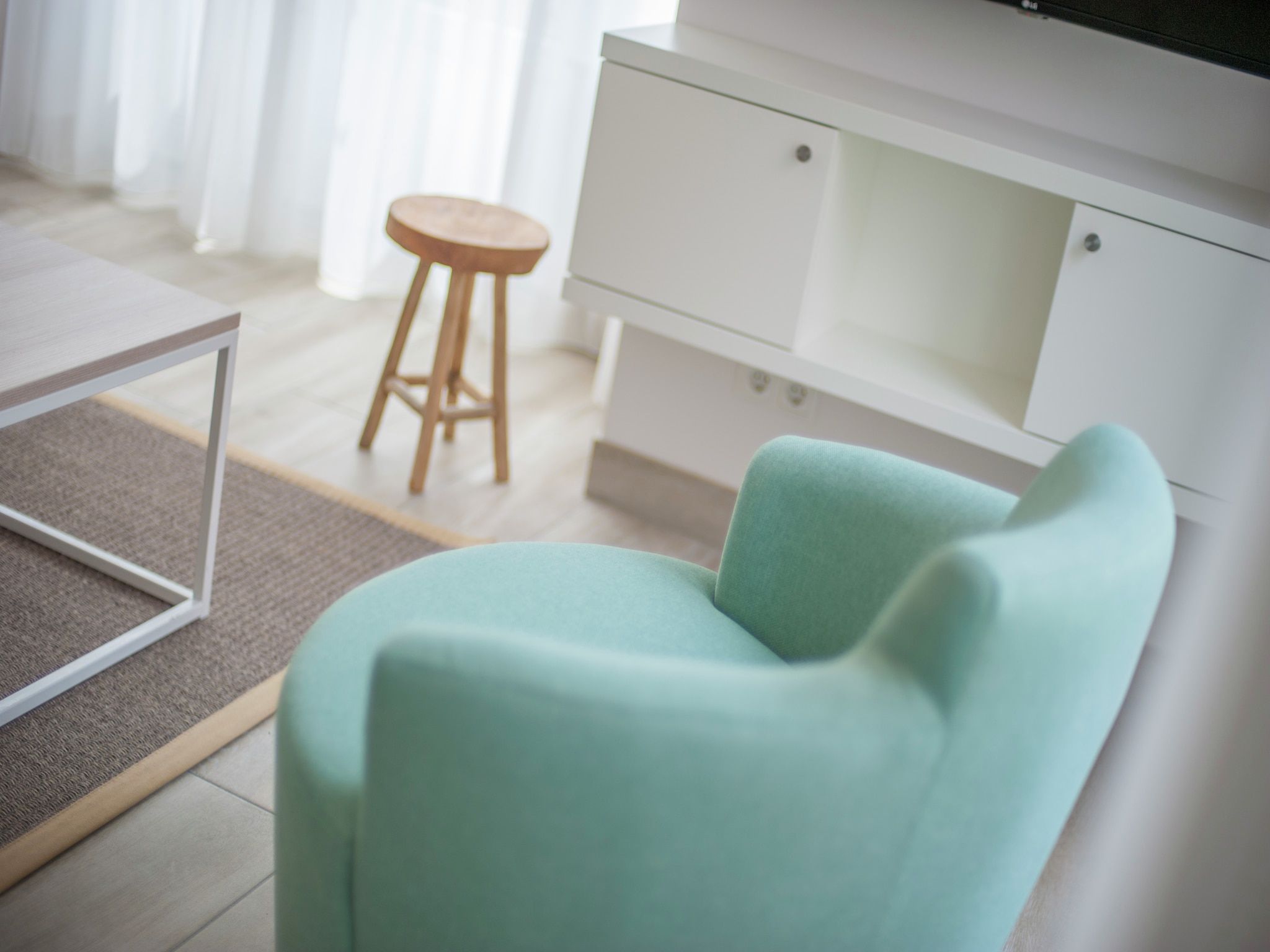 De woonkamer van Noordzee Résidence Dishoek 11 in Koudekerke