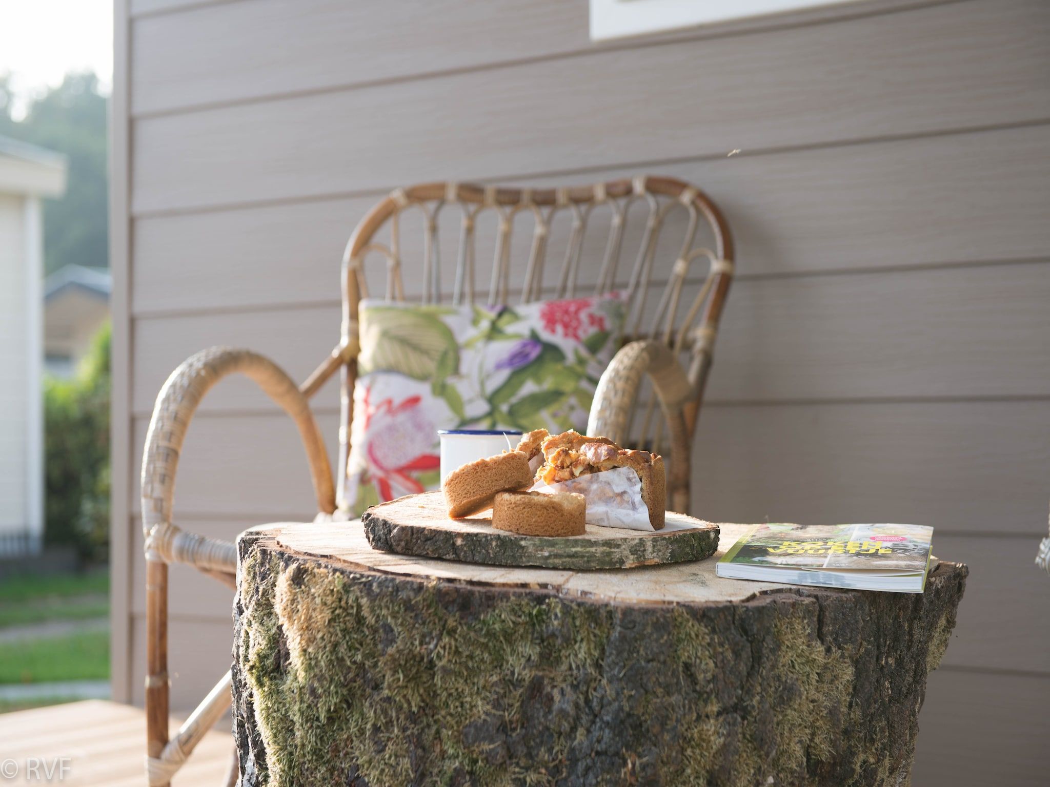 De tuin van Vakantiepark Sandberghe 6 in Uden