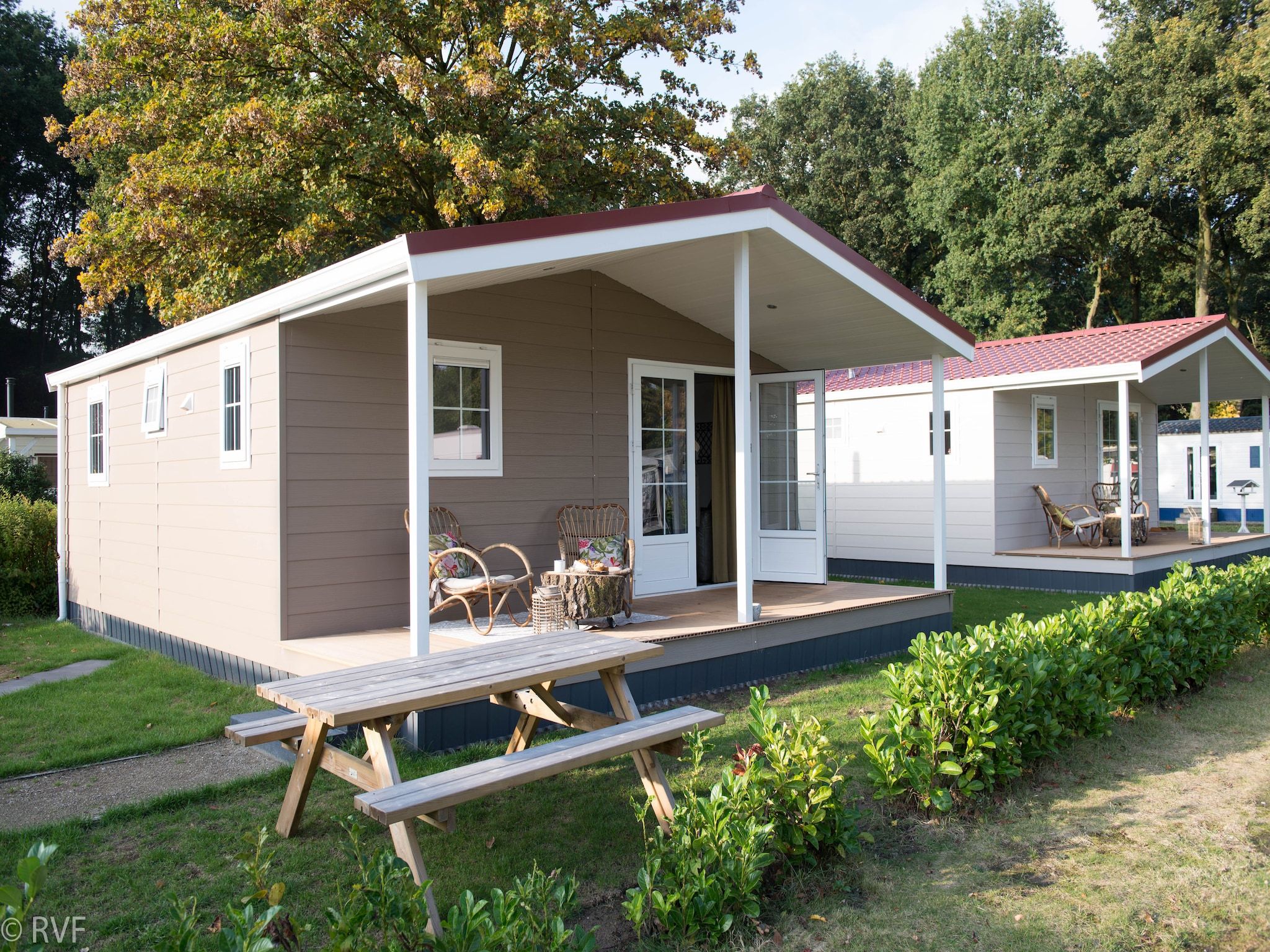 De buitenkant van Vakantiepark Sandberghe 6 in Uden