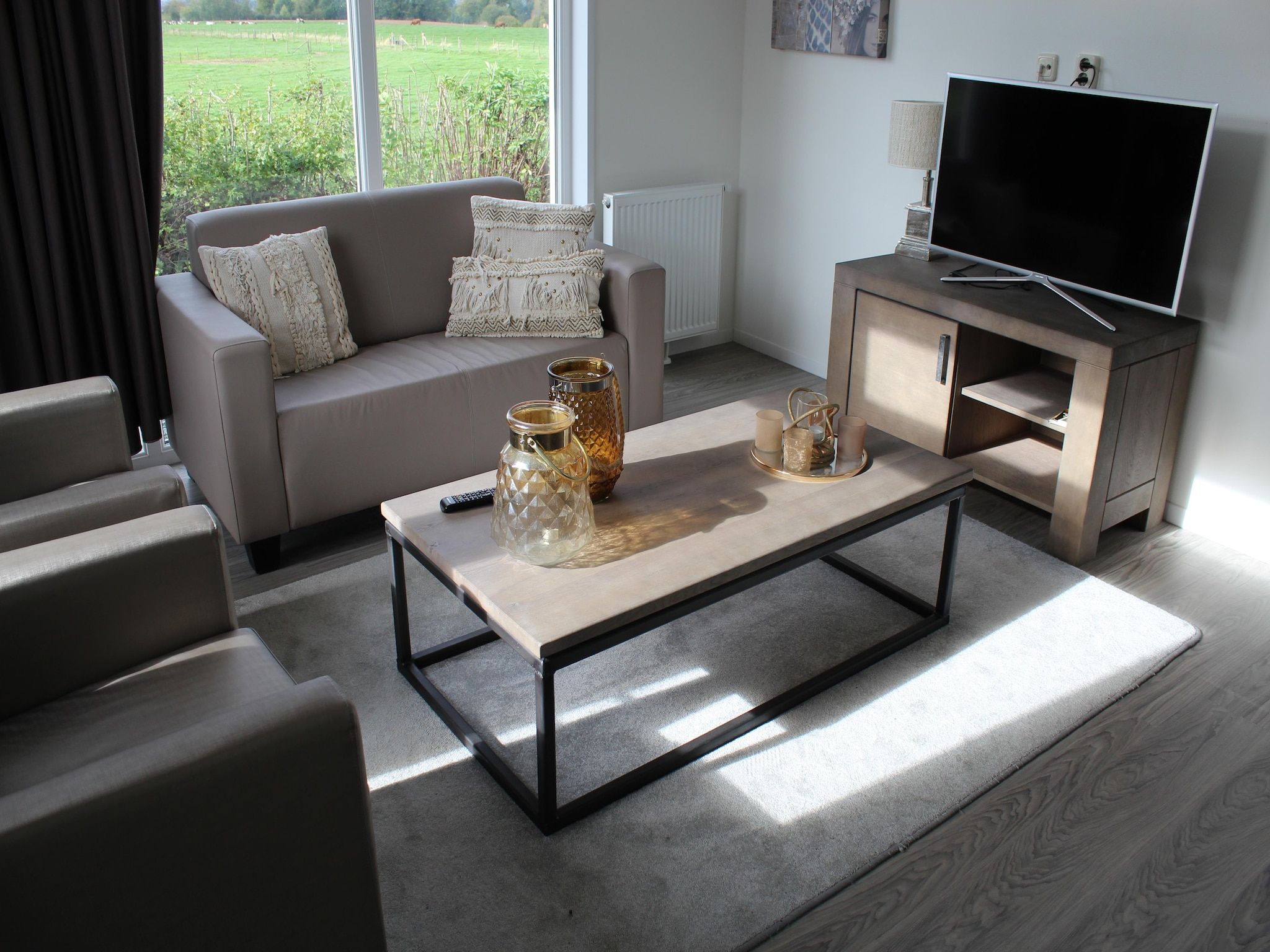 De woonkamer van Resort Mooi Bemelen 2 in Bemelen