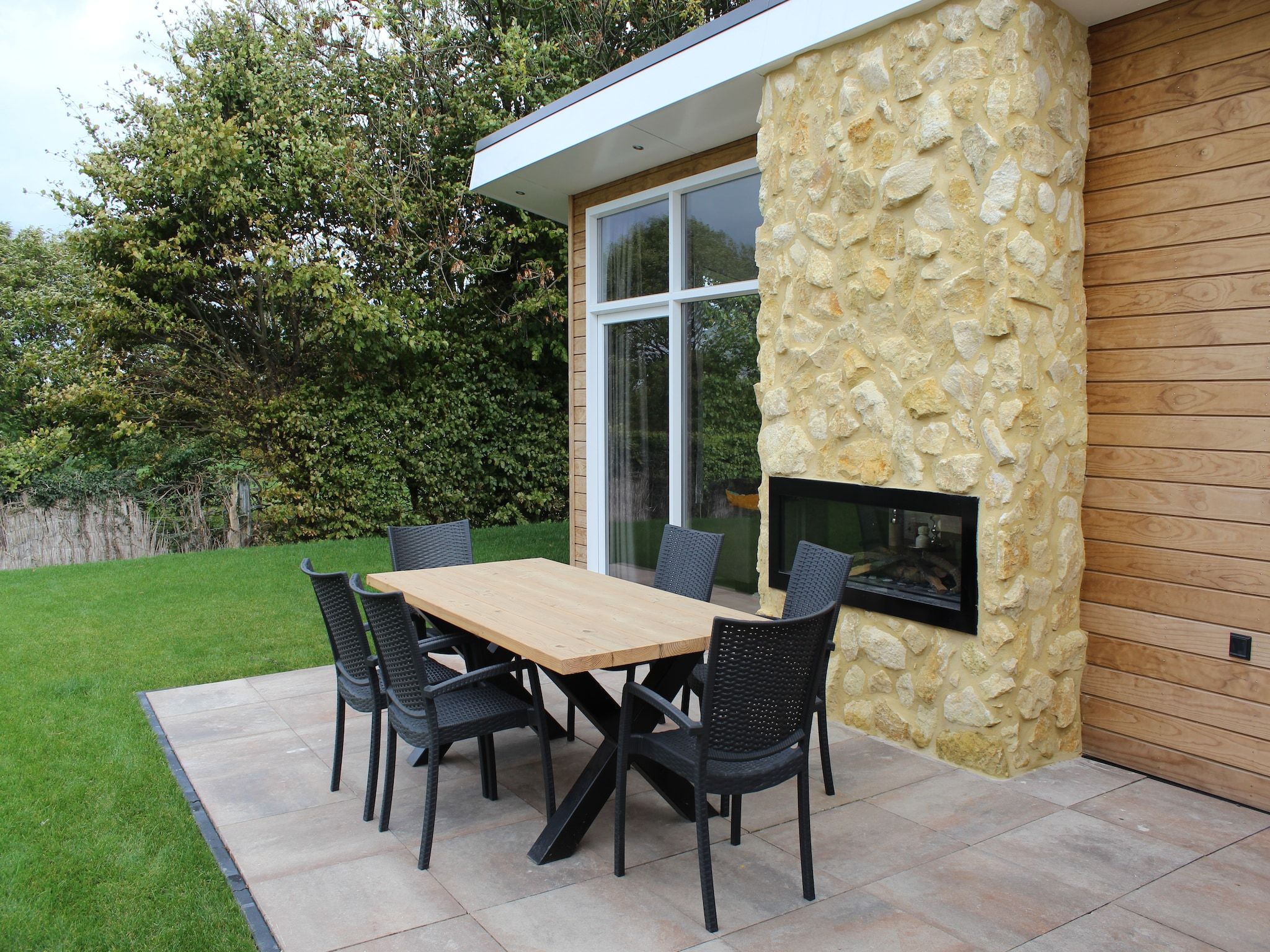 De tuin van Resort Mooi Bemelen 5 in Bemelen