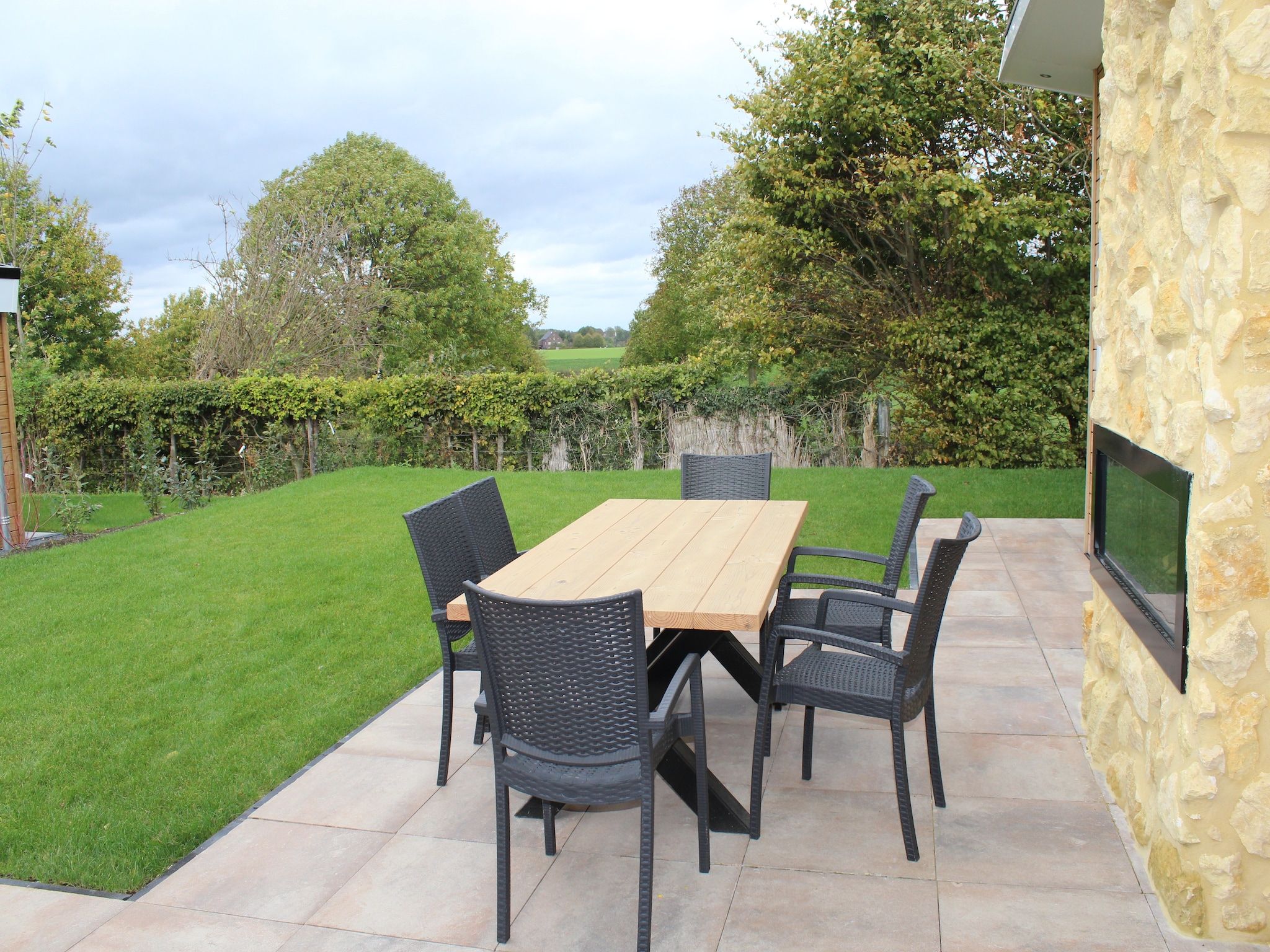 De tuin van Resort Mooi Bemelen 5 in Bemelen