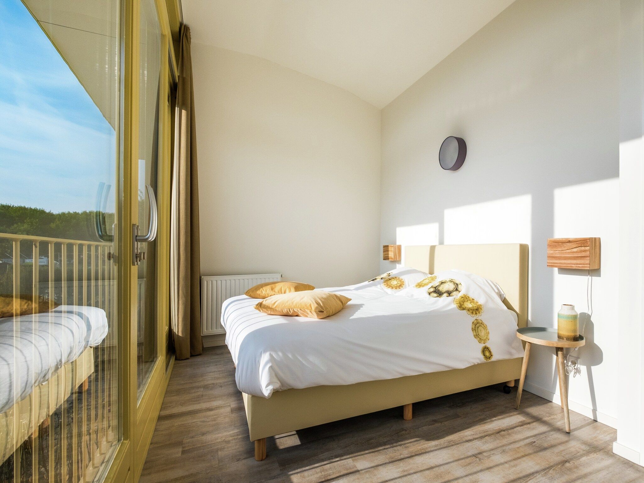 Een slaapkamer van Noordzee Resort Vlissingen 1 in Vlissingen