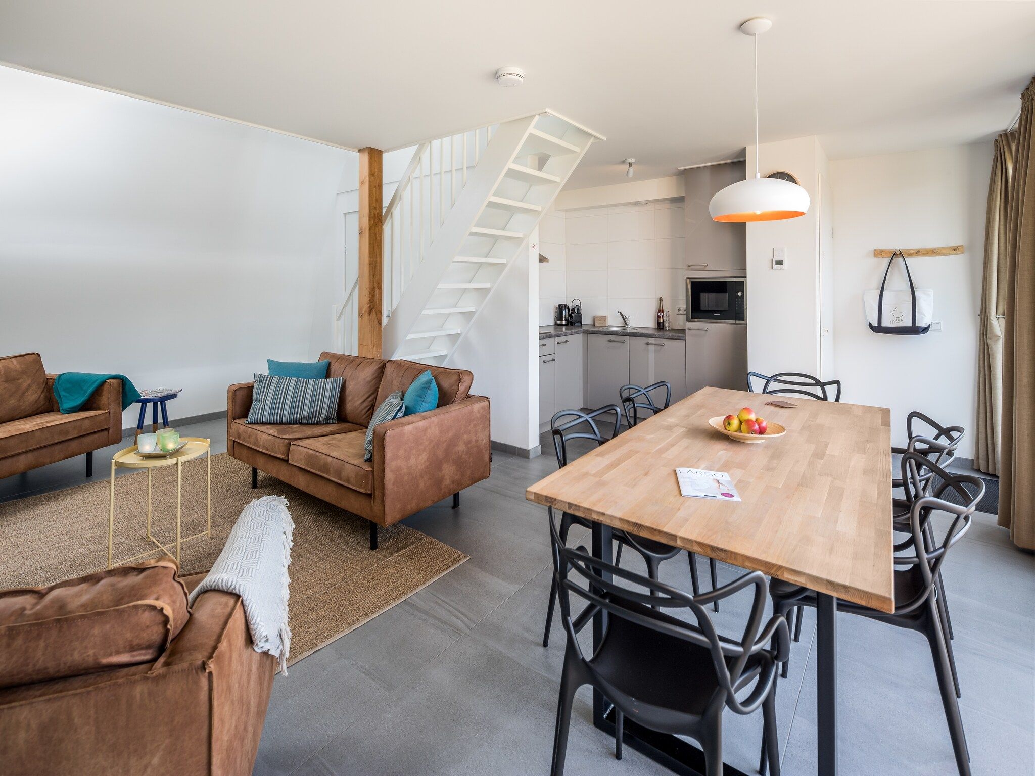 De woonkamer van Noordzee Resort Vlissingen 1 in Vlissingen