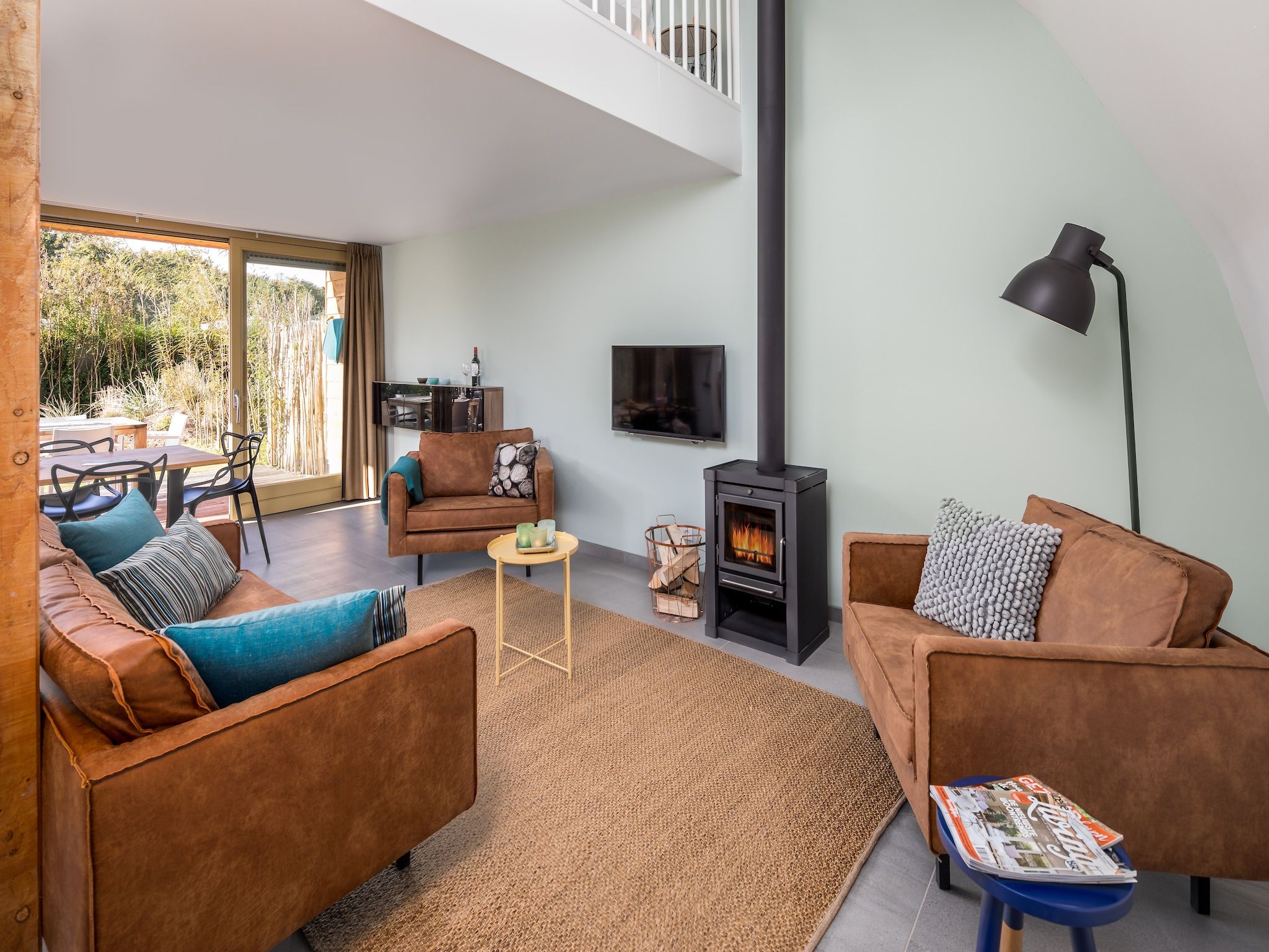 De woonkamer van Noordzee Resort Vlissingen 1 in Vlissingen