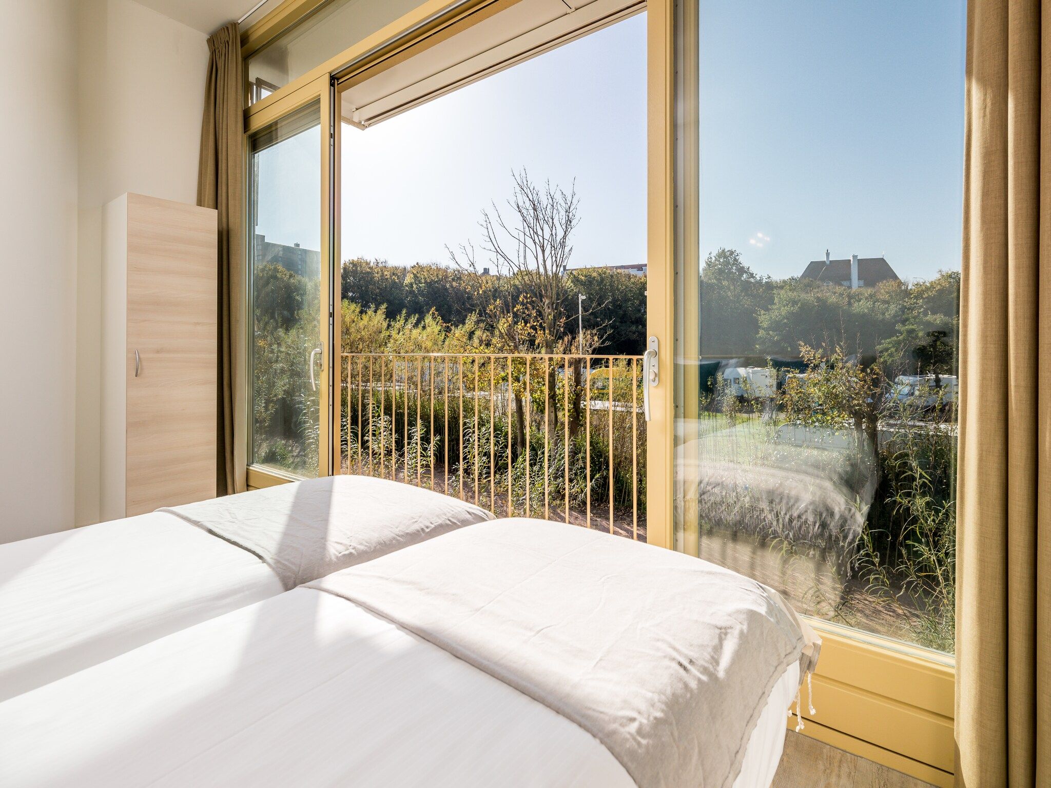 Een slaapkamer van Noordzee Resort Vlissingen 1 in Vlissingen