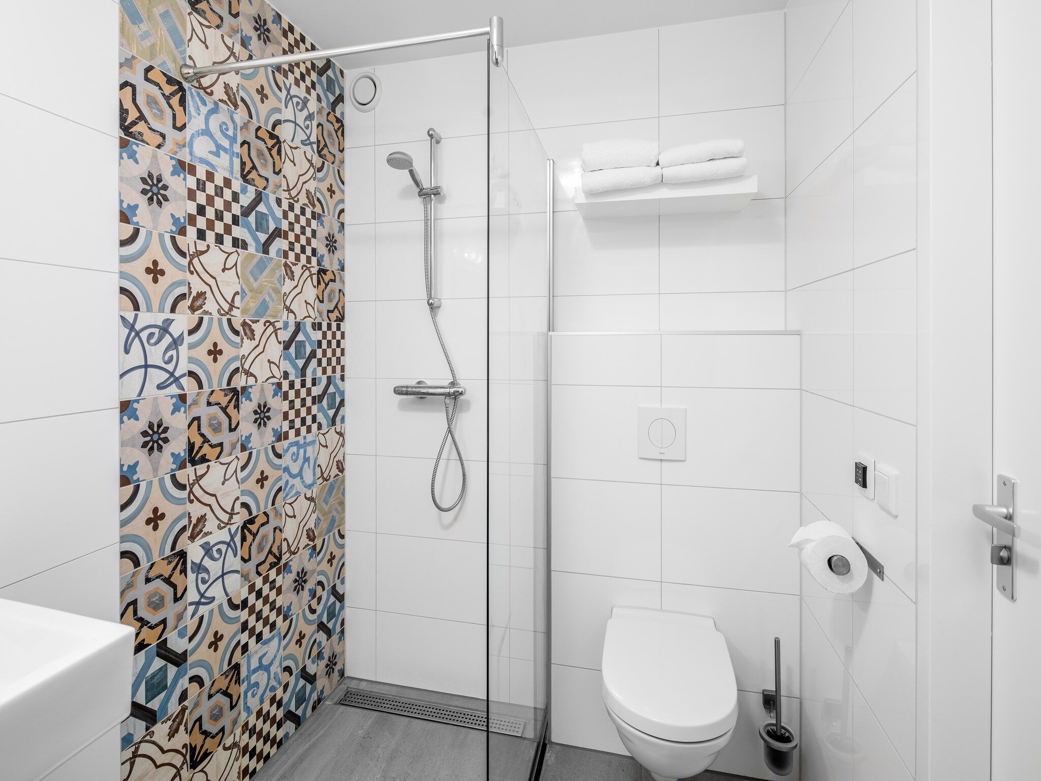 De badkamer van Noordzee Resort Vlissingen 1 in Vlissingen