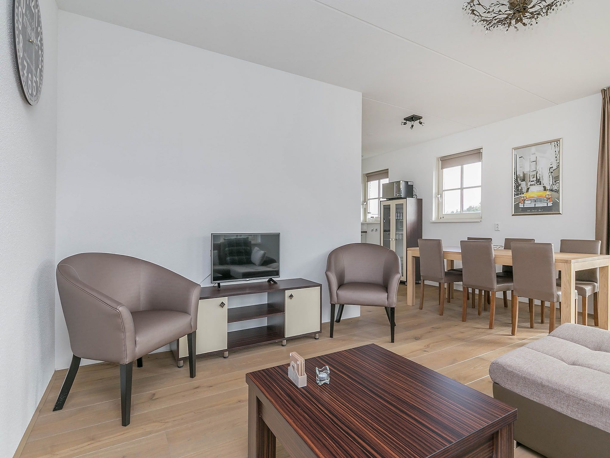 De woonkamer van Villaparc Schoonhovenseland in Hollandscheveld