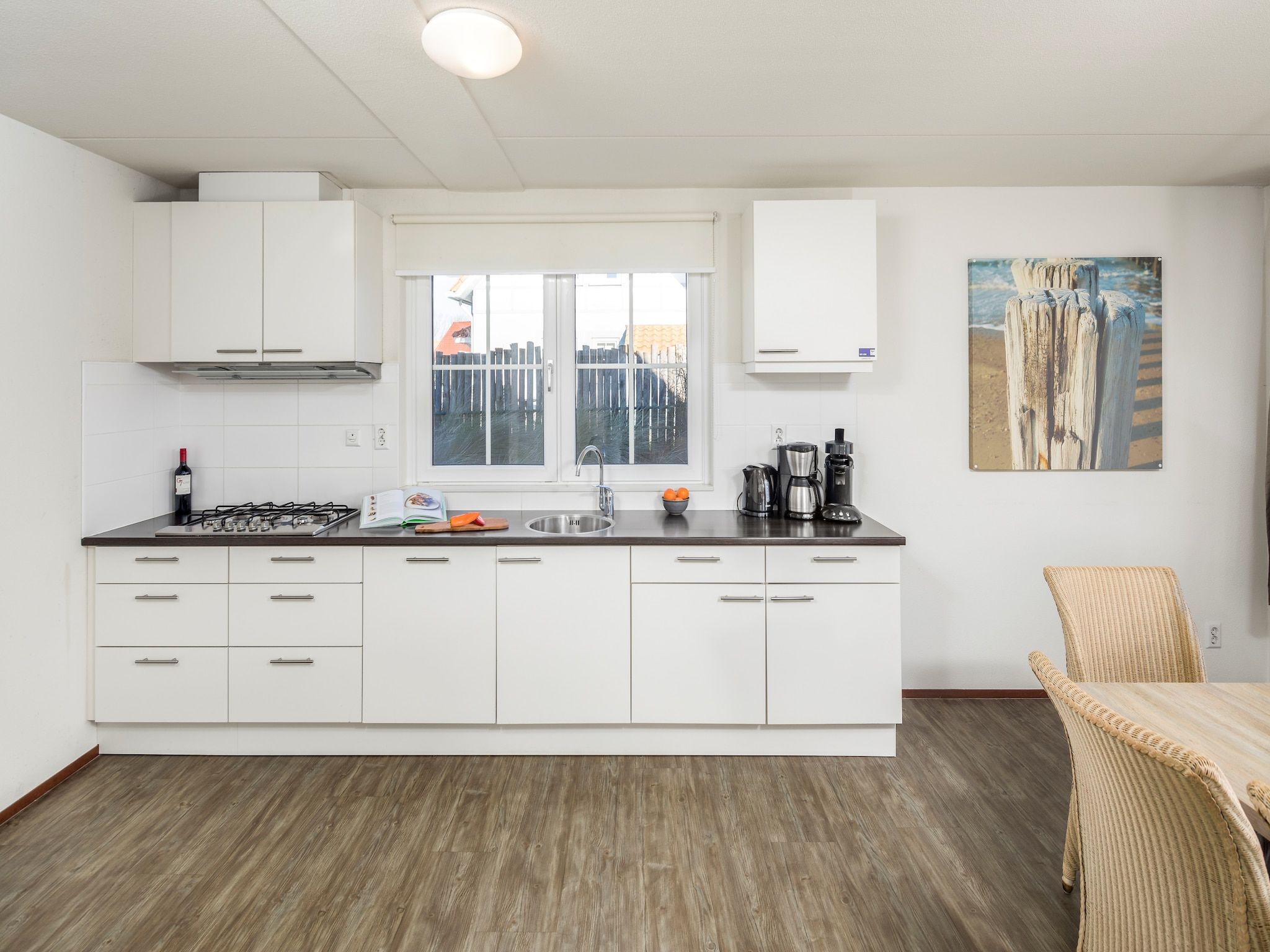 De keuken van Noordzee Résidence Cadzand-Bad 13 in Cadzand-Bad