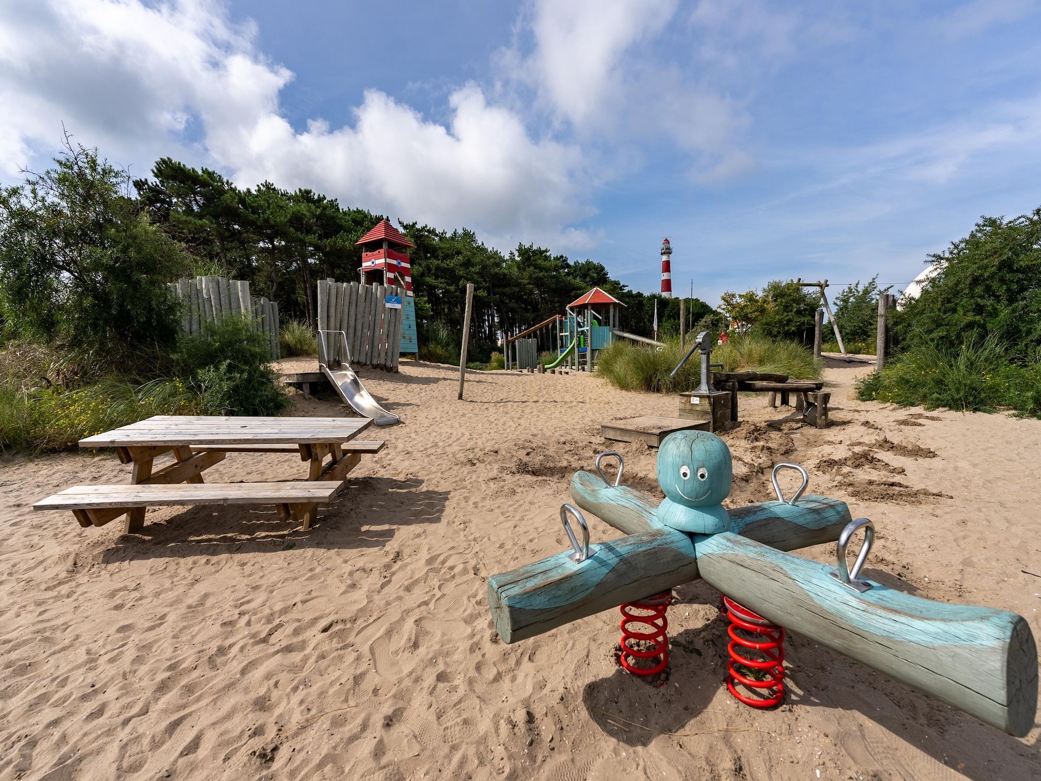 Parkfaciliteiten bij Sea Lodges Ameland 1 in Hollum