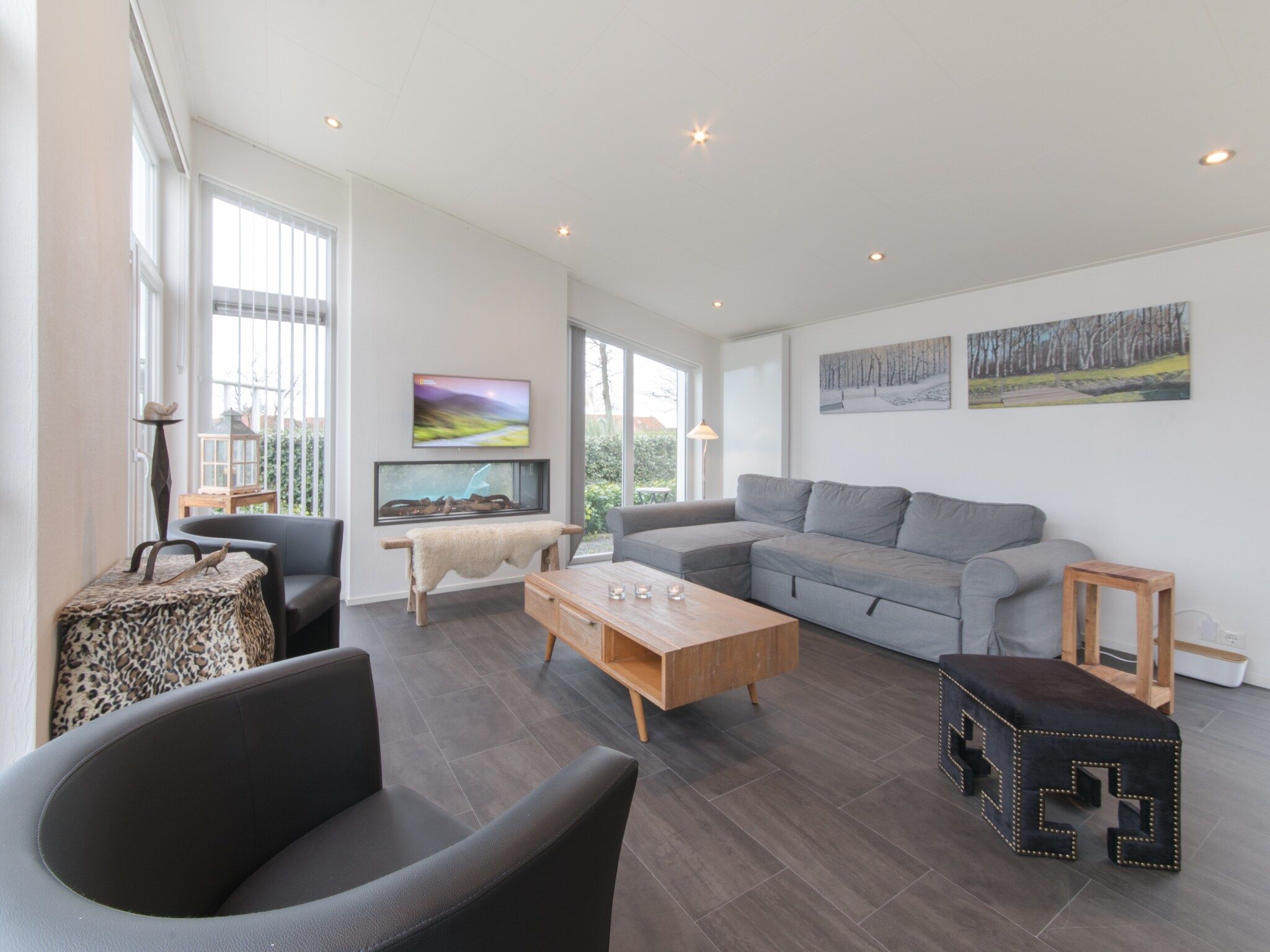 De woonkamer van Water Resort Oosterschelde 91 in Wemeldinge