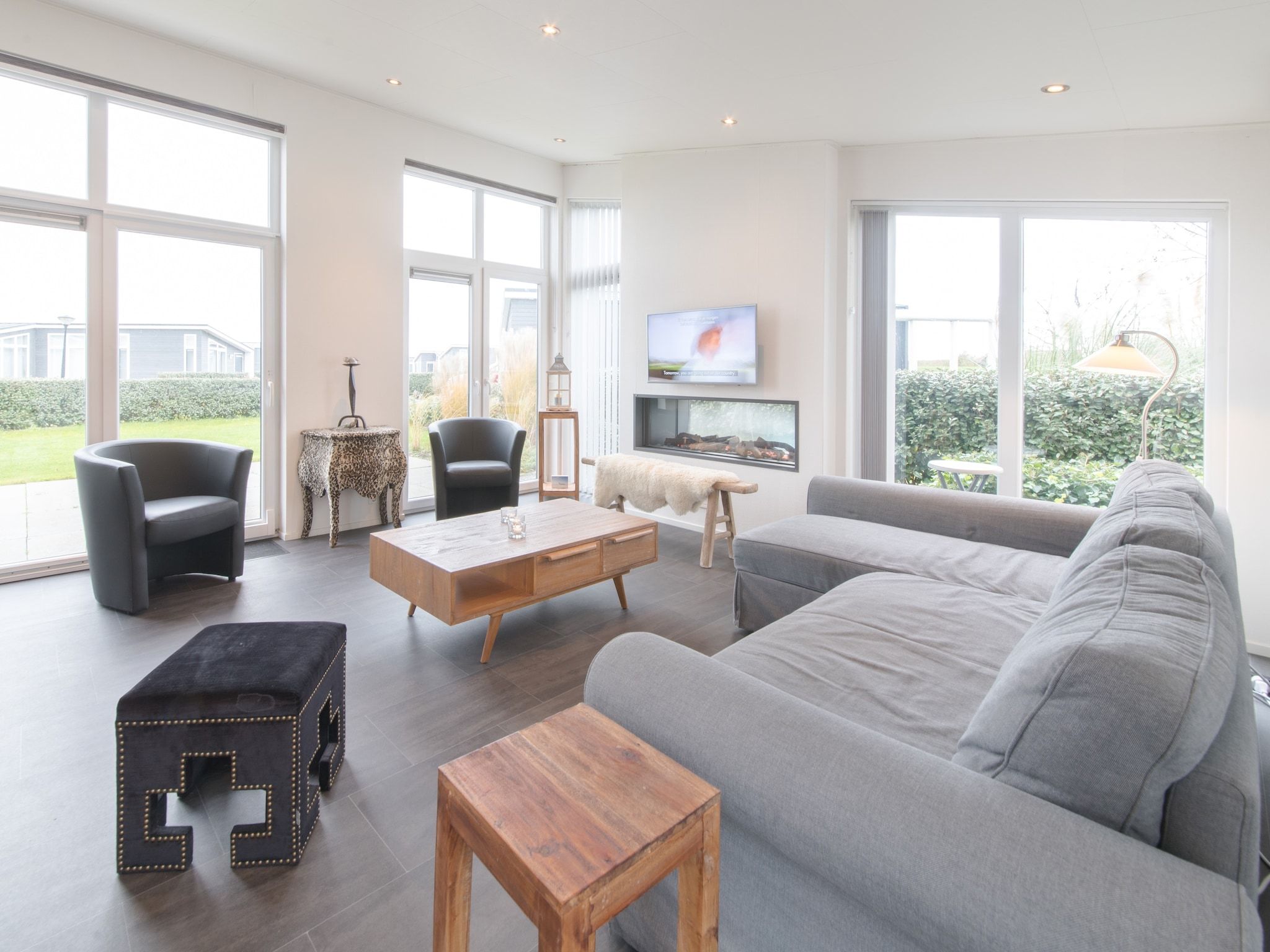 De woonkamer van Water Resort Oosterschelde 91 in Wemeldinge