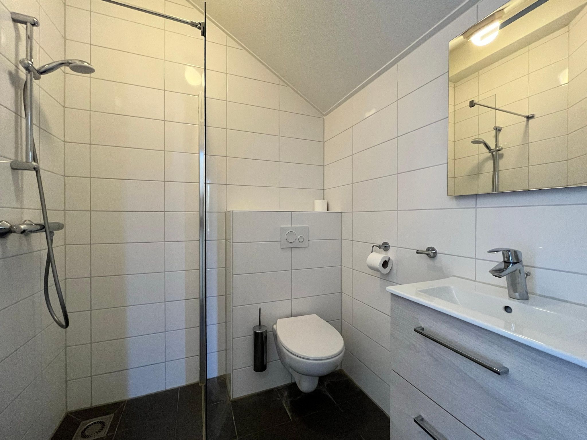 De badkamer van Vakantiepark Hof Domburg 10 in Domburg