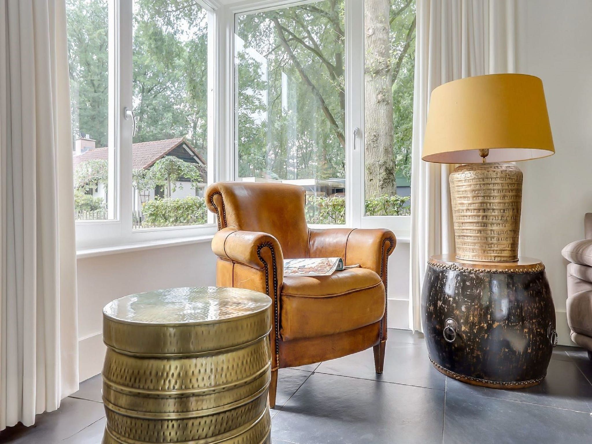 De woonkamer van Vakantiepark Sandberghe 7 in Uden