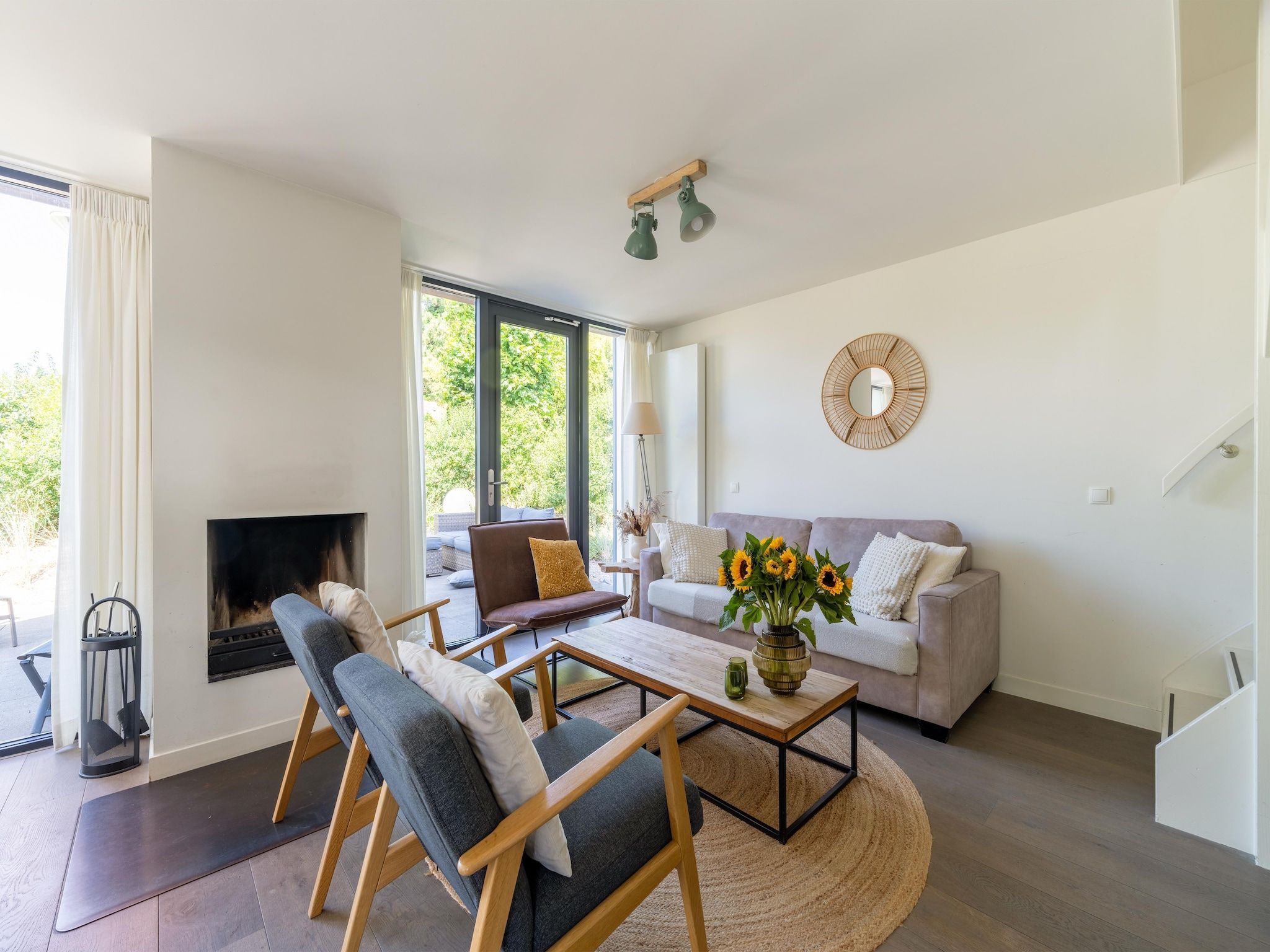 De woonkamer van Waterland in Egmond aan den Hoef